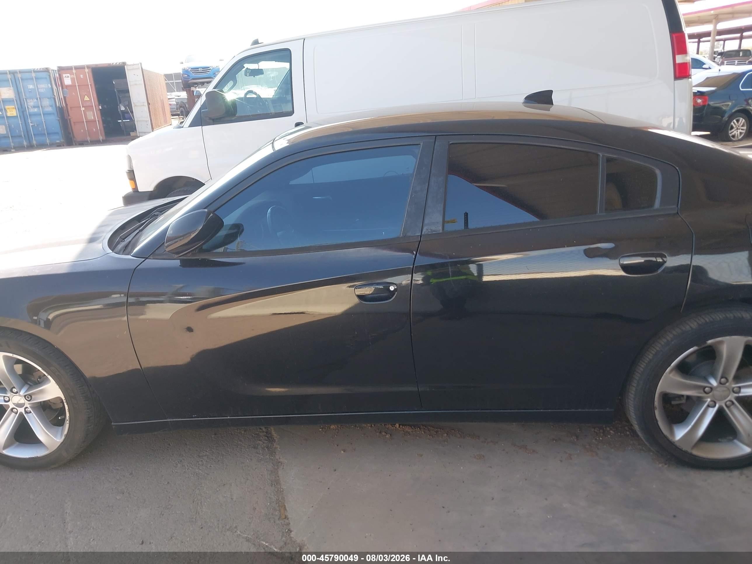 2015 Dodge Charger Sxt Black vin: 2C3CDXHG4FH895920