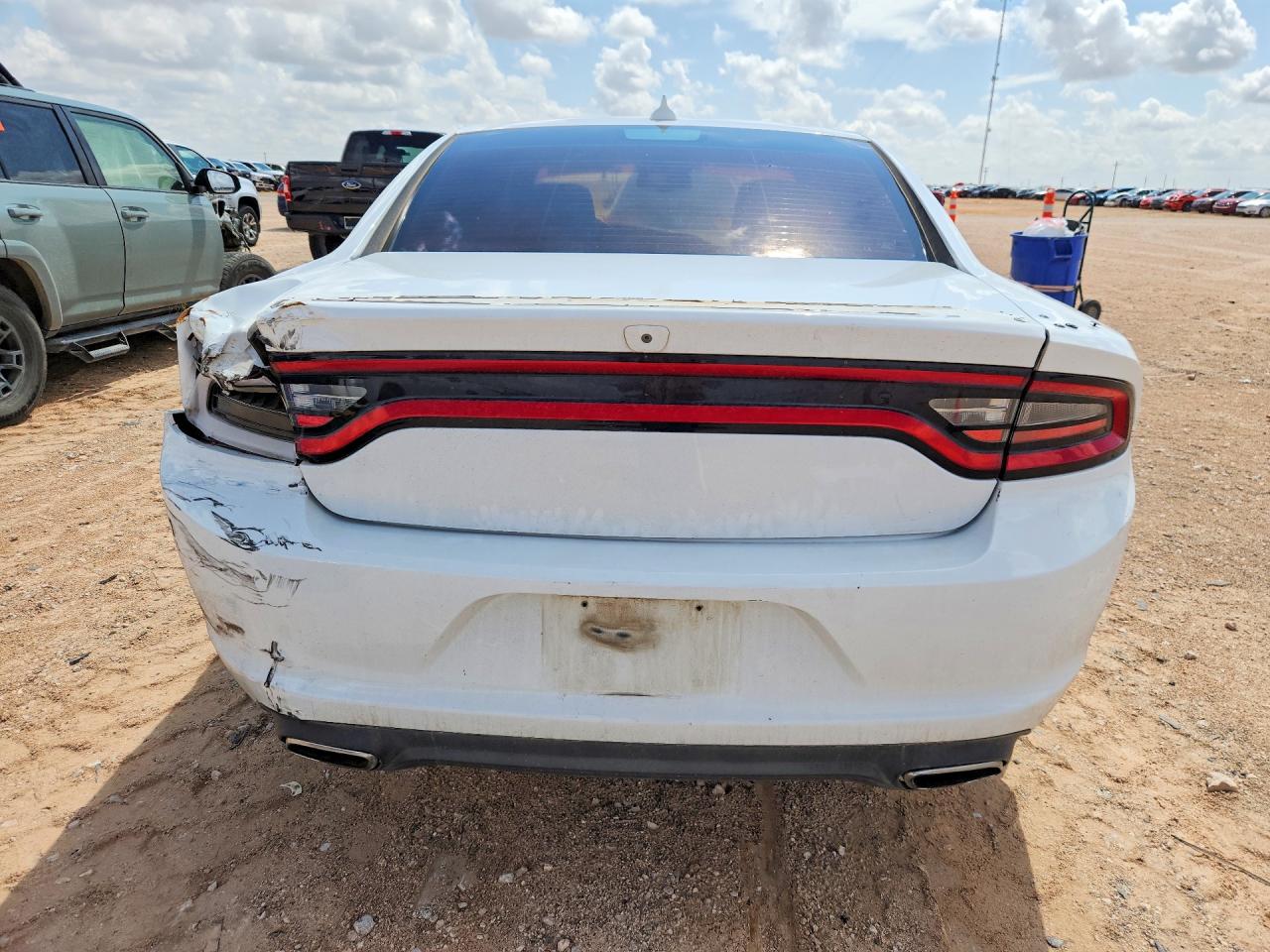 2015 Dodge Charger Sxt White vin: 2C3CDXHG4FH896209