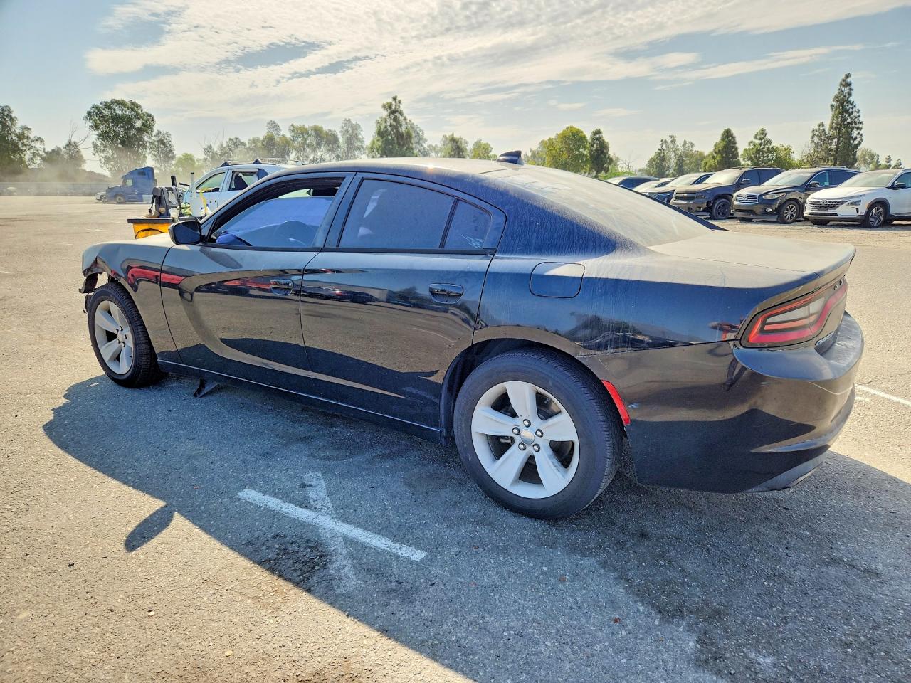 2015 Dodge Charger Sxt Black vin: 2C3CDXHG4FH915616