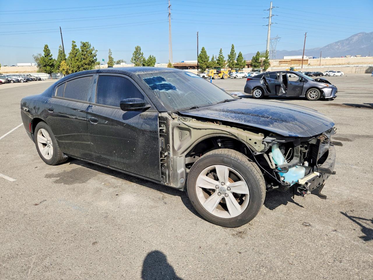 2015 Dodge Charger Sxt Black vin: 2C3CDXHG4FH915616