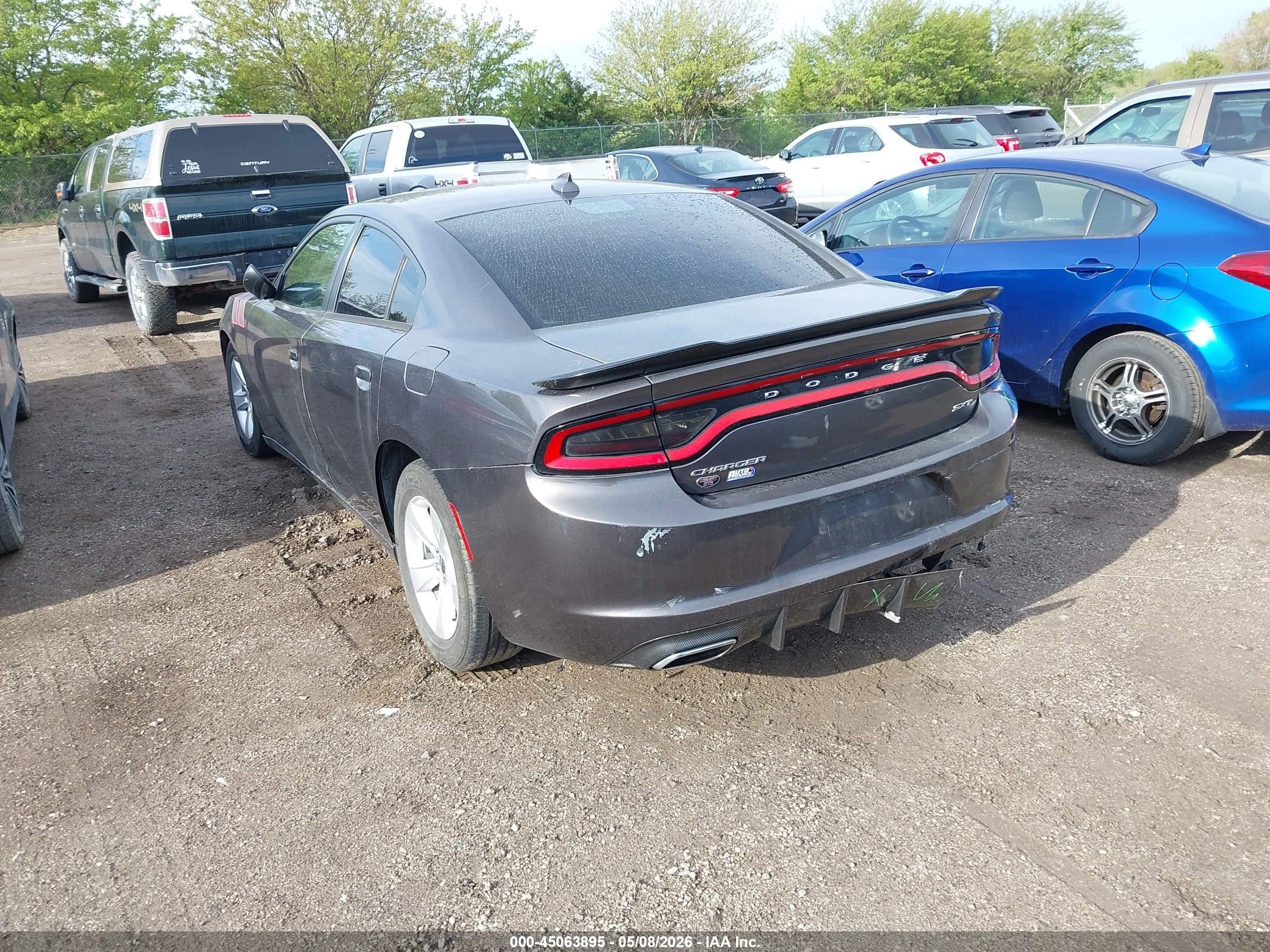 2016 Dodge Charger Sxt Gray vin: 2C3CDXHG4GH330388