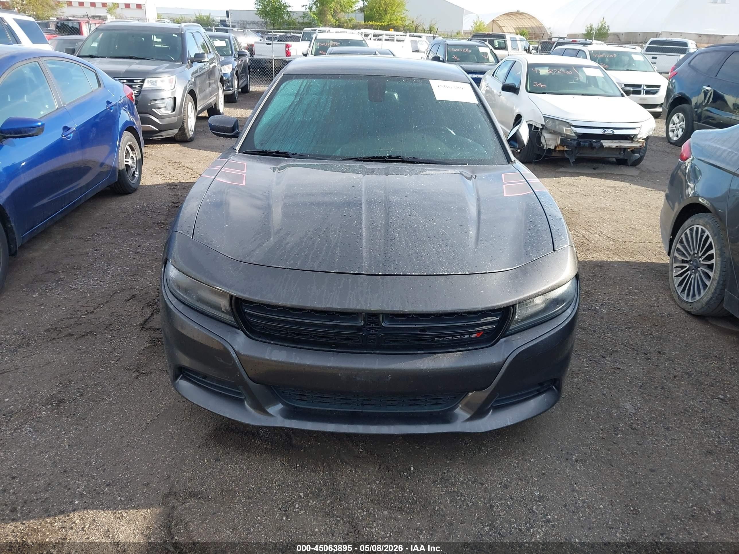 2016 Dodge Charger Sxt Gray vin: 2C3CDXHG4GH330388