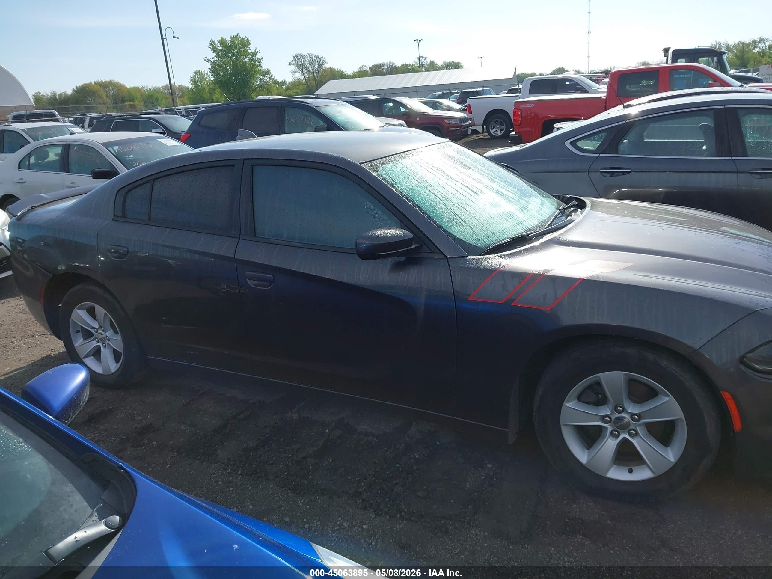 2016 Dodge Charger Sxt Gray vin: 2C3CDXHG4GH330388