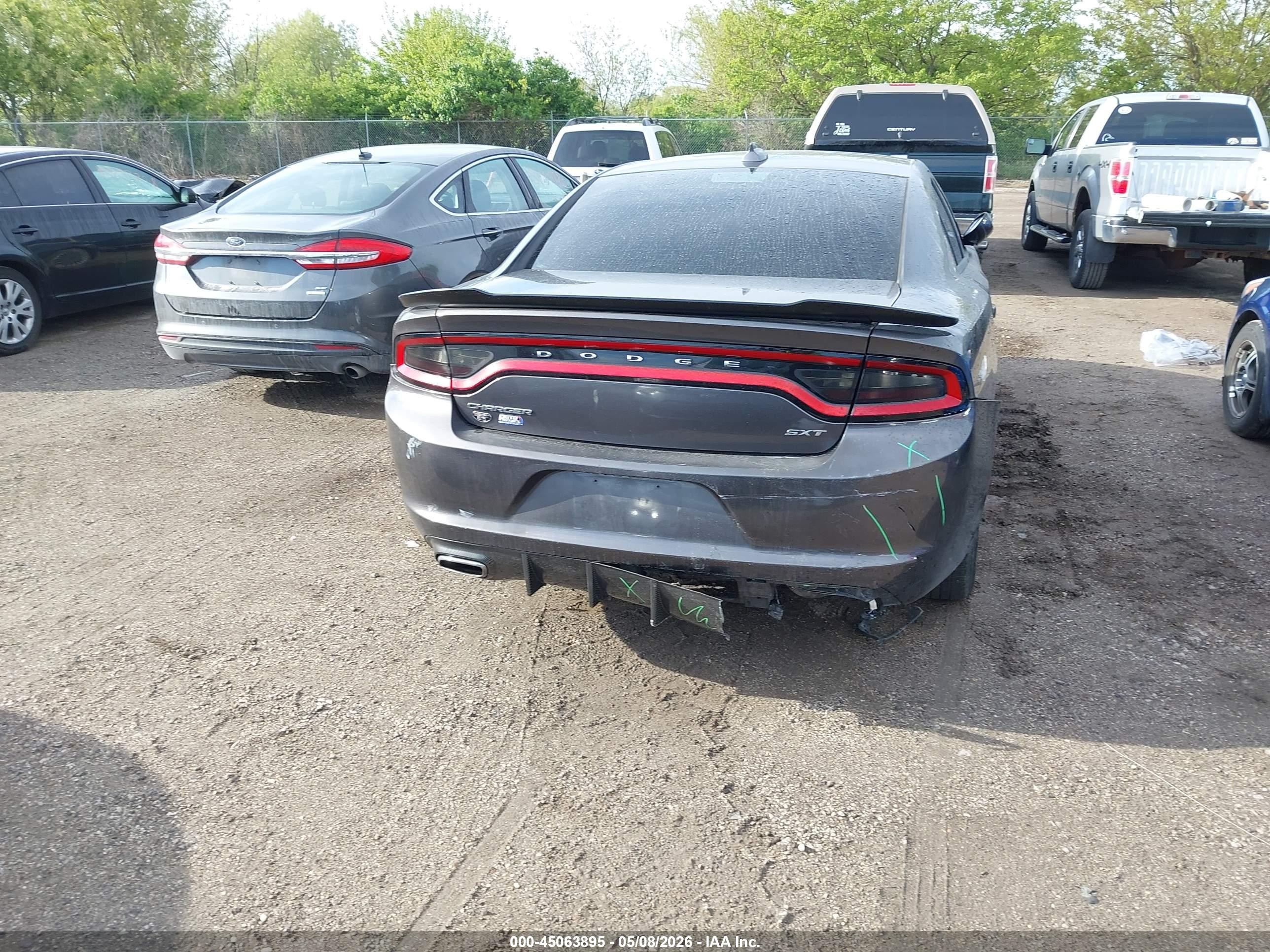2016 Dodge Charger Sxt Gray vin: 2C3CDXHG4GH330388