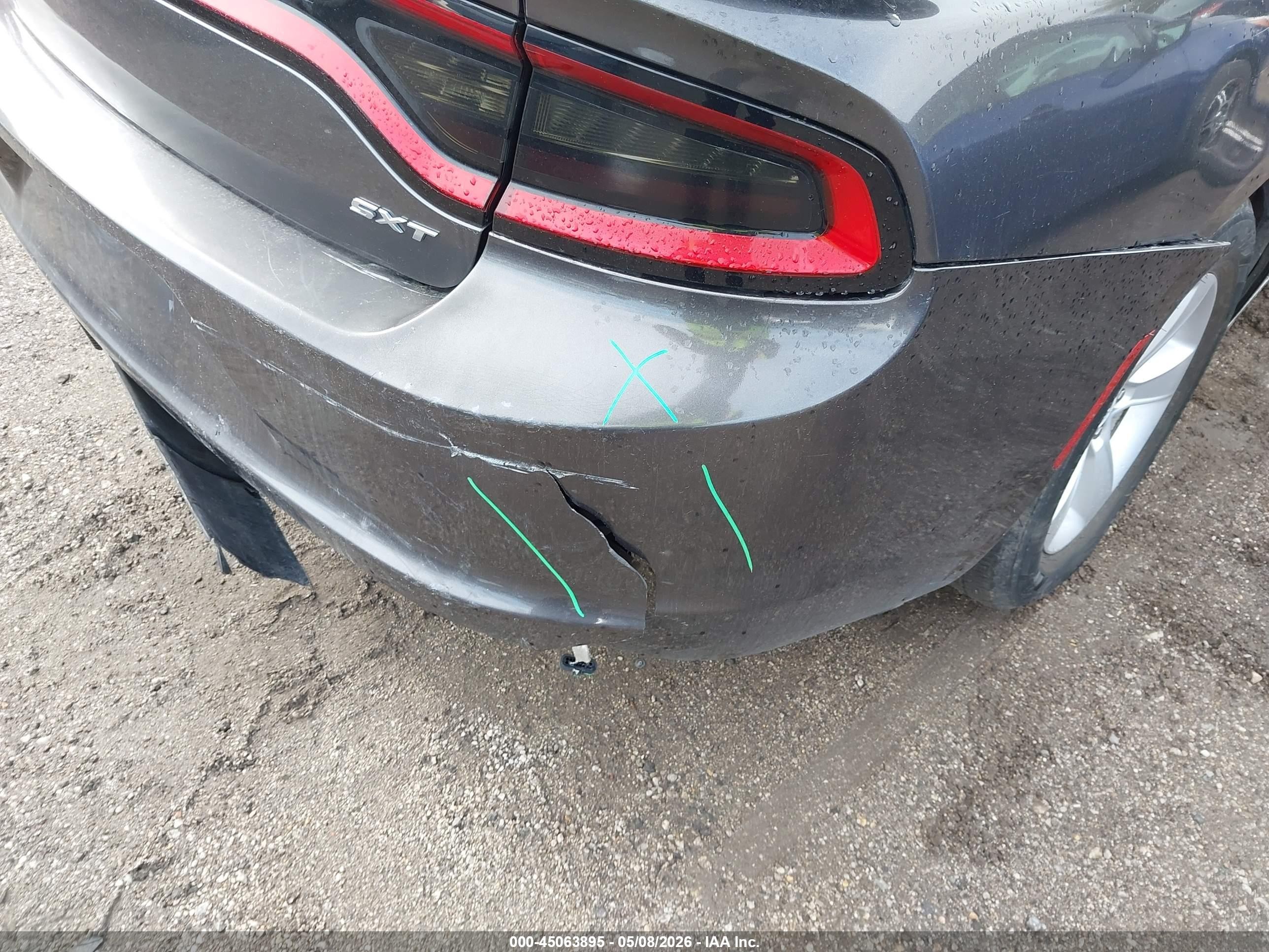 2016 Dodge Charger Sxt Gray vin: 2C3CDXHG4GH330388