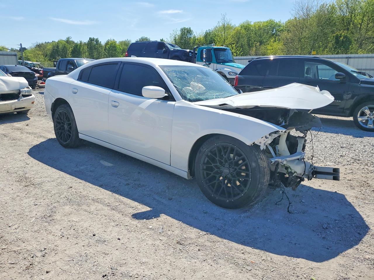 2017 Dodge Charger Sxt White vin: 2C3CDXHG4HH537512