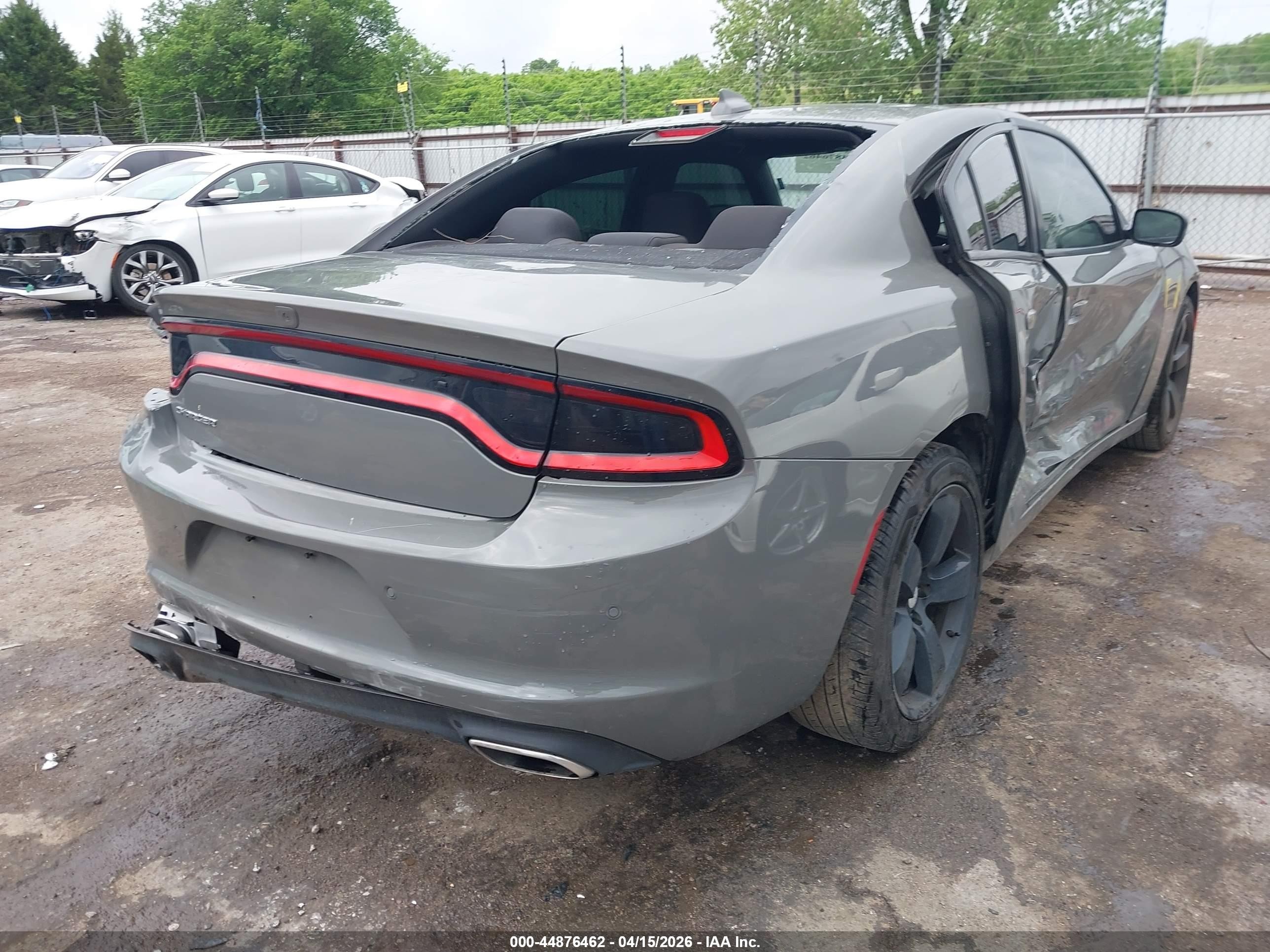2018 Dodge Charger Sxt Plus Rwd Серый vin: 2C3CDXHG4JH145054