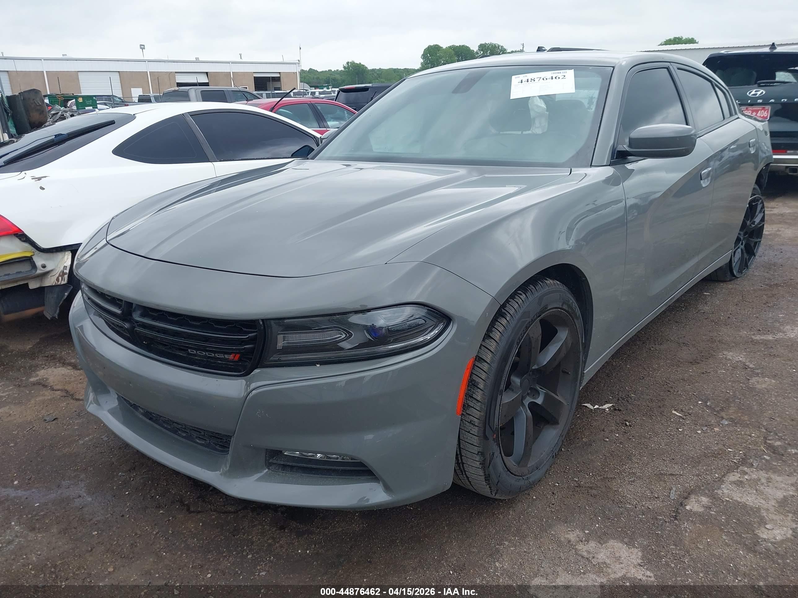 2018 Dodge Charger Sxt Plus Rwd Серый vin: 2C3CDXHG4JH145054