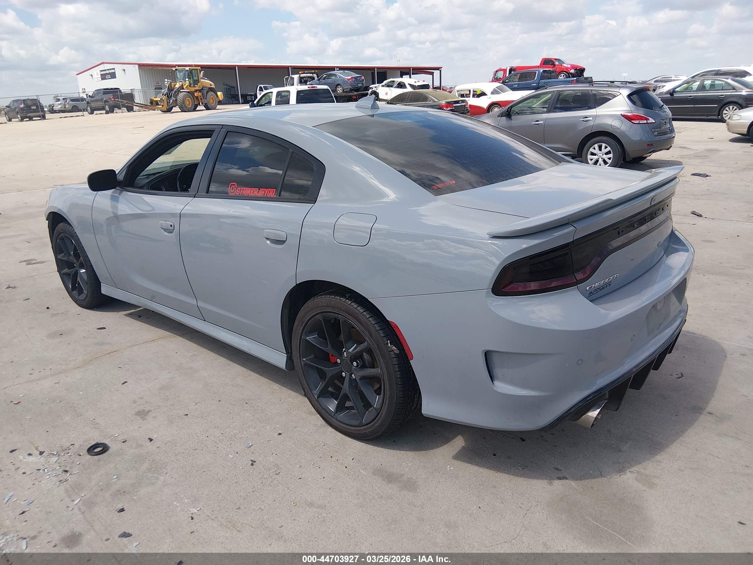 2021 Dodge Charger Gt Rwd Серый vin: 2C3CDXHG4MH640147