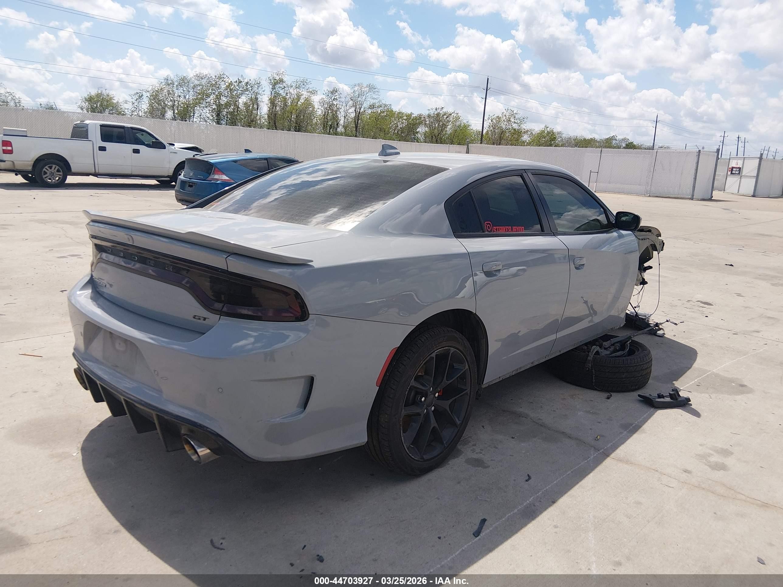 2021 Dodge Charger Gt Rwd Серый vin: 2C3CDXHG4MH640147