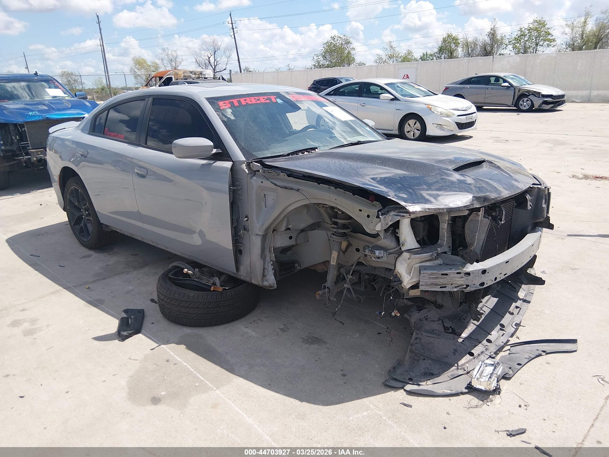 2021 Dodge Charger Gt Rwd Серый vin: 2C3CDXHG4MH640147