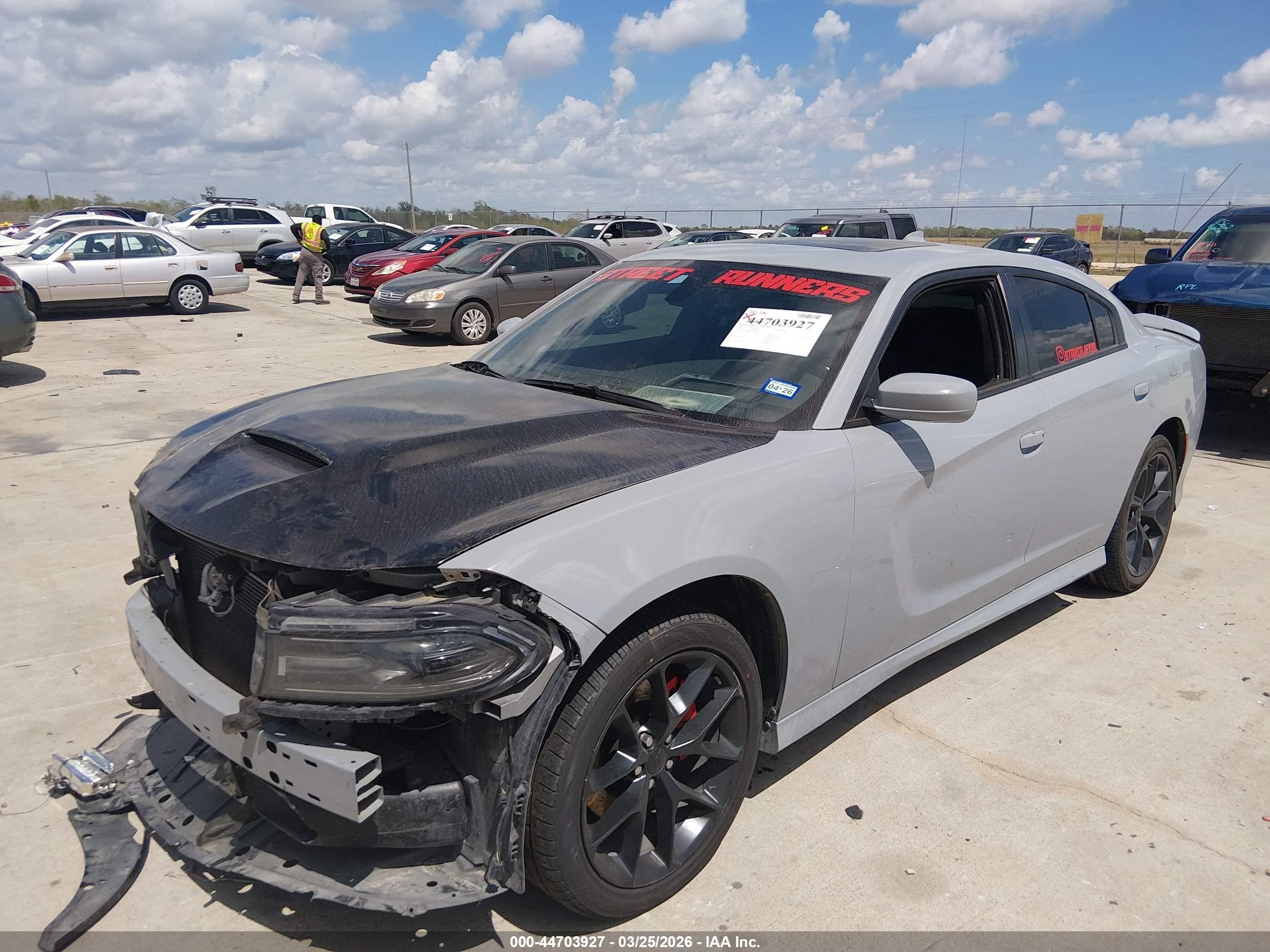 2021 Dodge Charger Gt Rwd Серый vin: 2C3CDXHG4MH640147