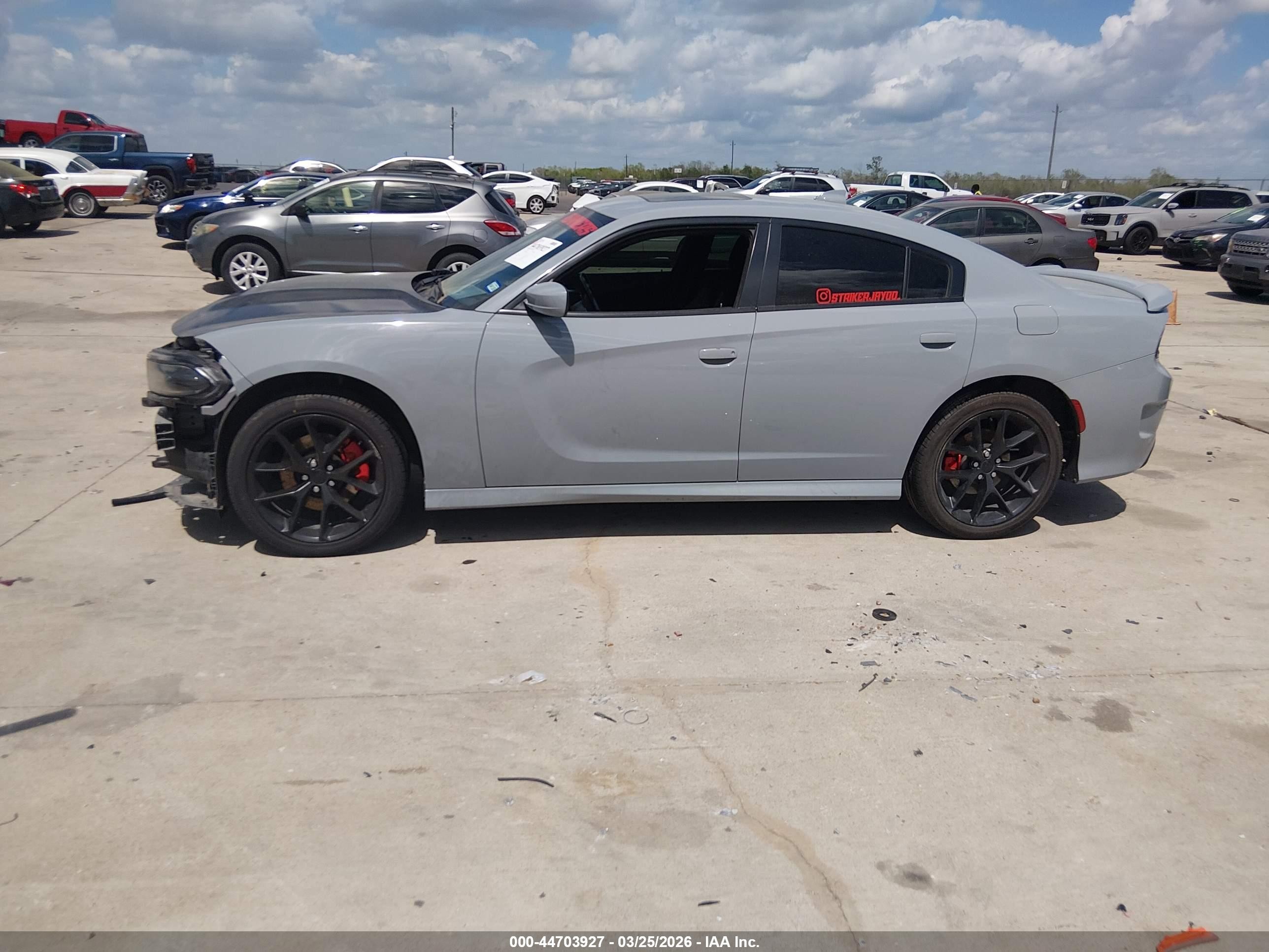 2021 Dodge Charger Gt Rwd Серый vin: 2C3CDXHG4MH640147