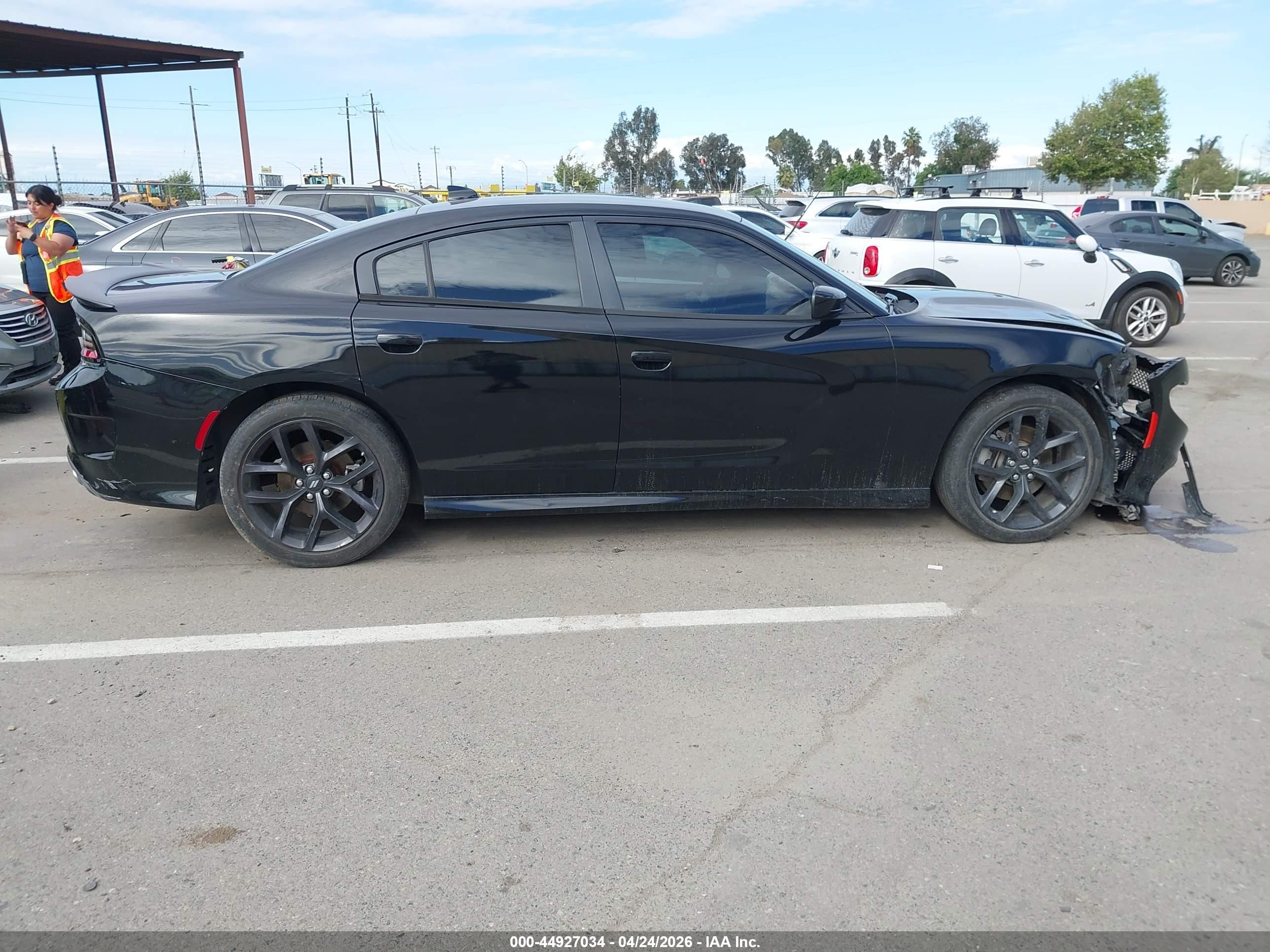 2021 Dodge Charger Gt Rwd Black vin: 2C3CDXHG4MH679305