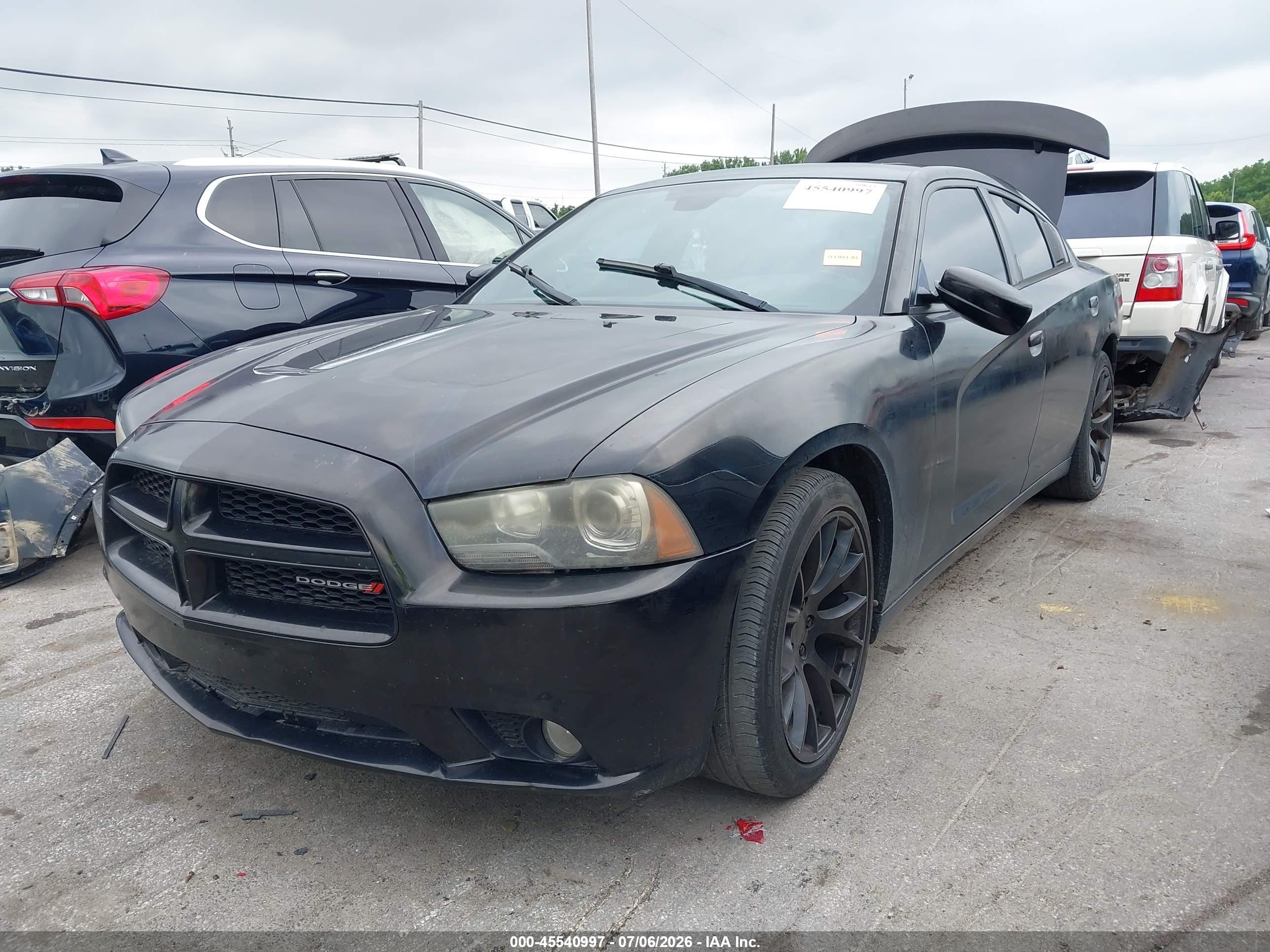 2012 Dodge Charger Sxt Black vin: 2C3CDXHG5CH215941