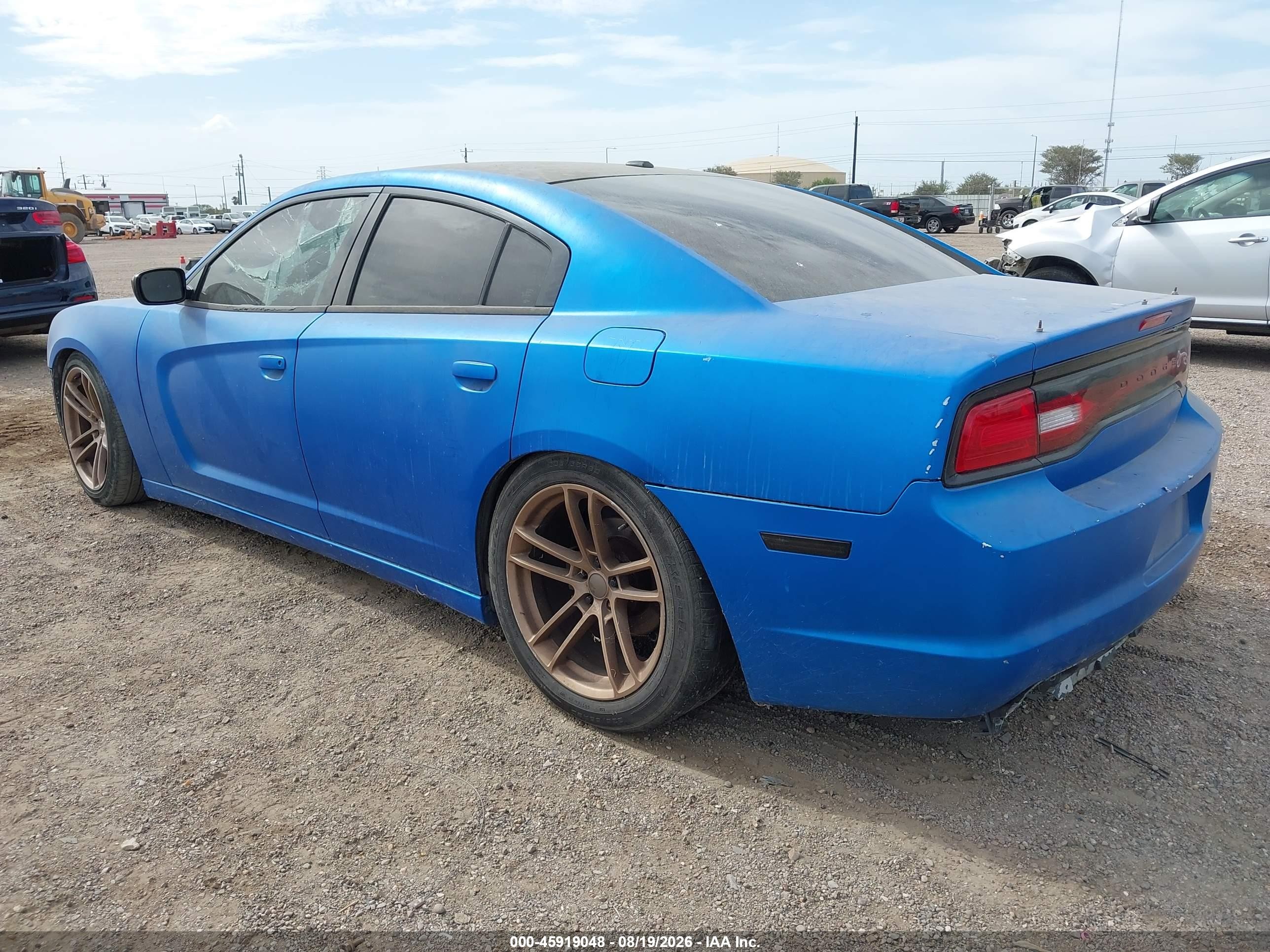 2012 Dodge Charger Sxt Blue vin: 2C3CDXHG5CH228639