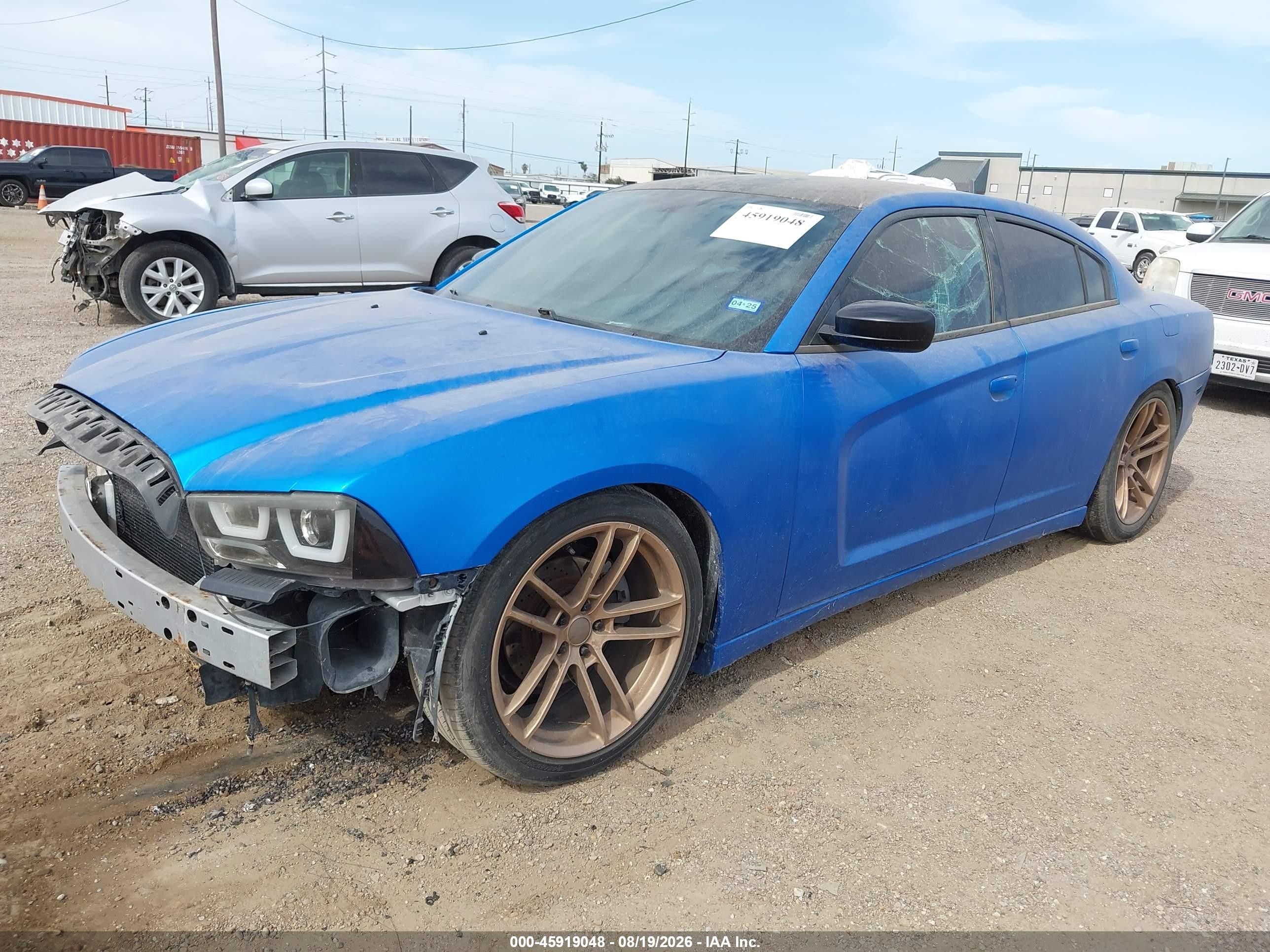 2012 Dodge Charger Sxt Blue vin: 2C3CDXHG5CH228639
