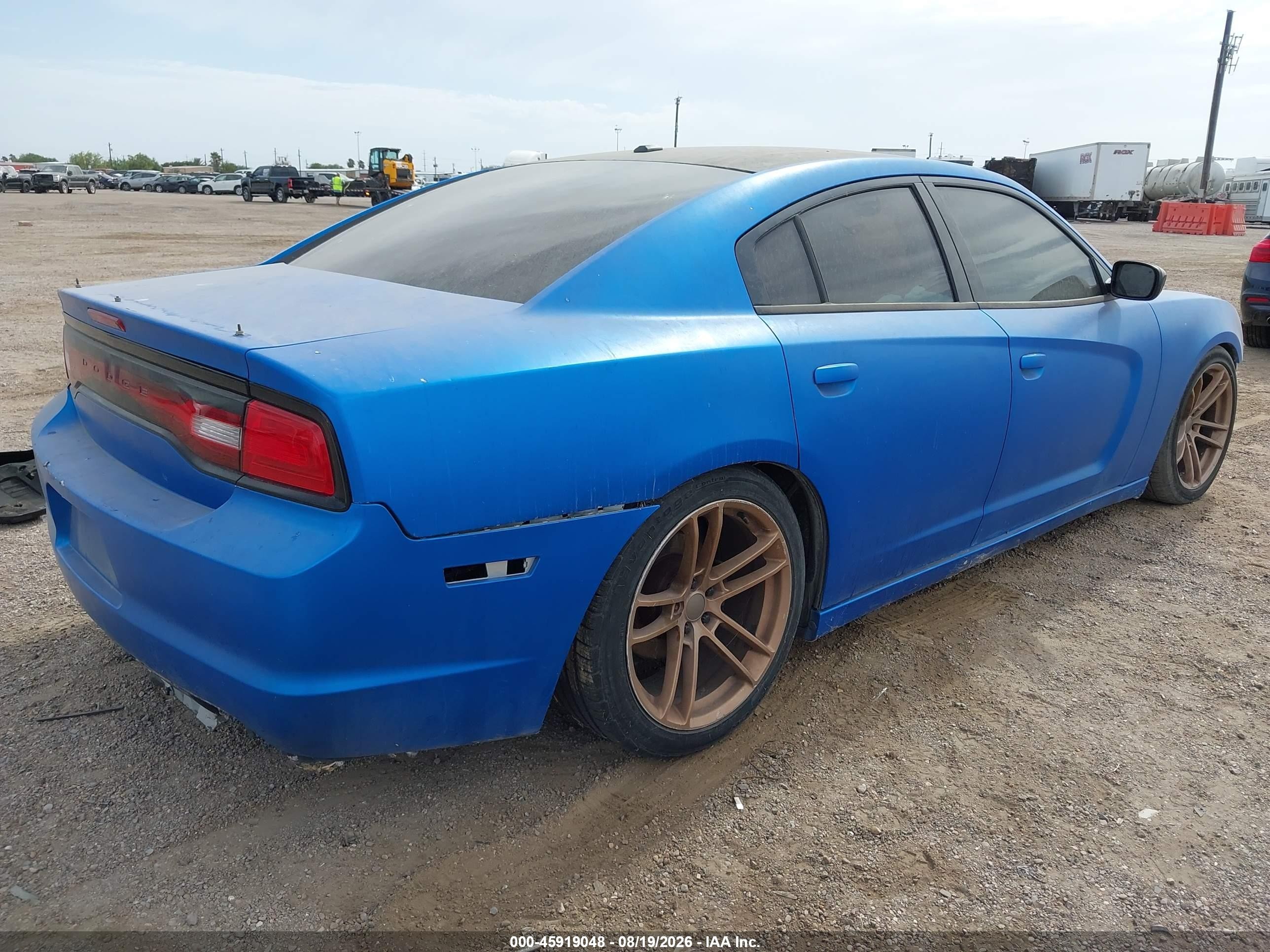 2012 Dodge Charger Sxt Blue vin: 2C3CDXHG5CH228639