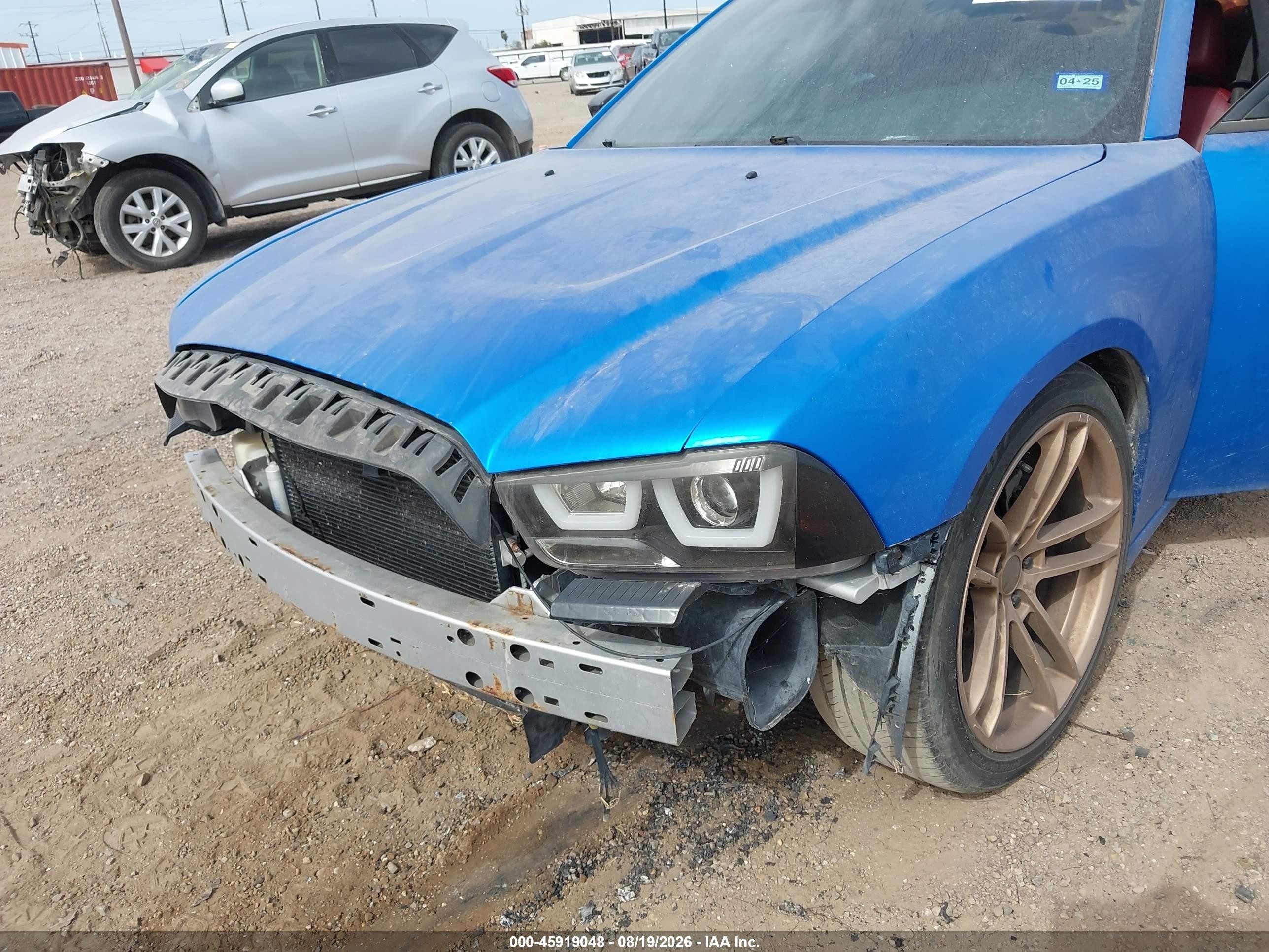2012 Dodge Charger Sxt Blue vin: 2C3CDXHG5CH228639