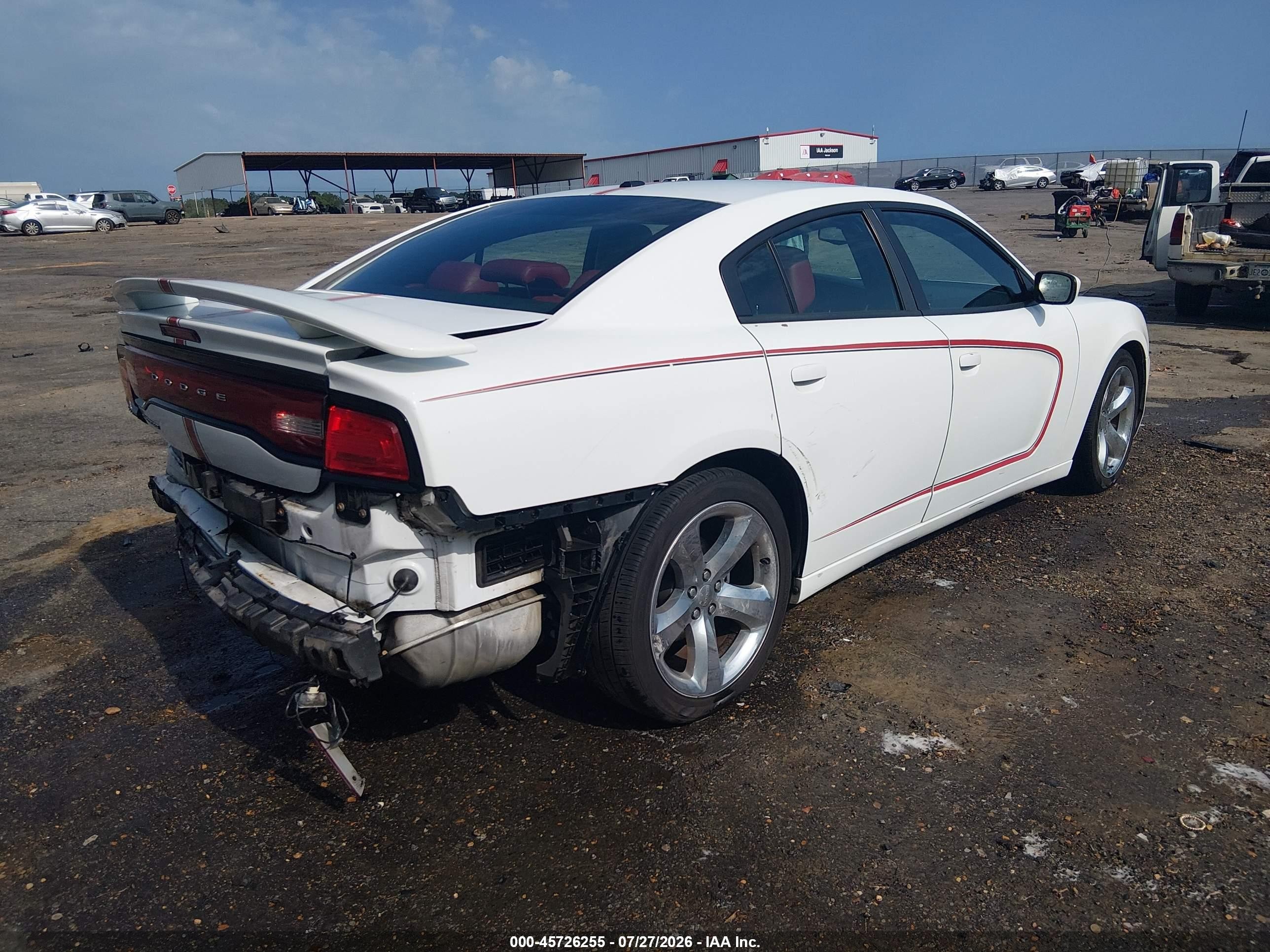 2012 Dodge Charger Sxt White vin: 2C3CDXHG5CH244601
