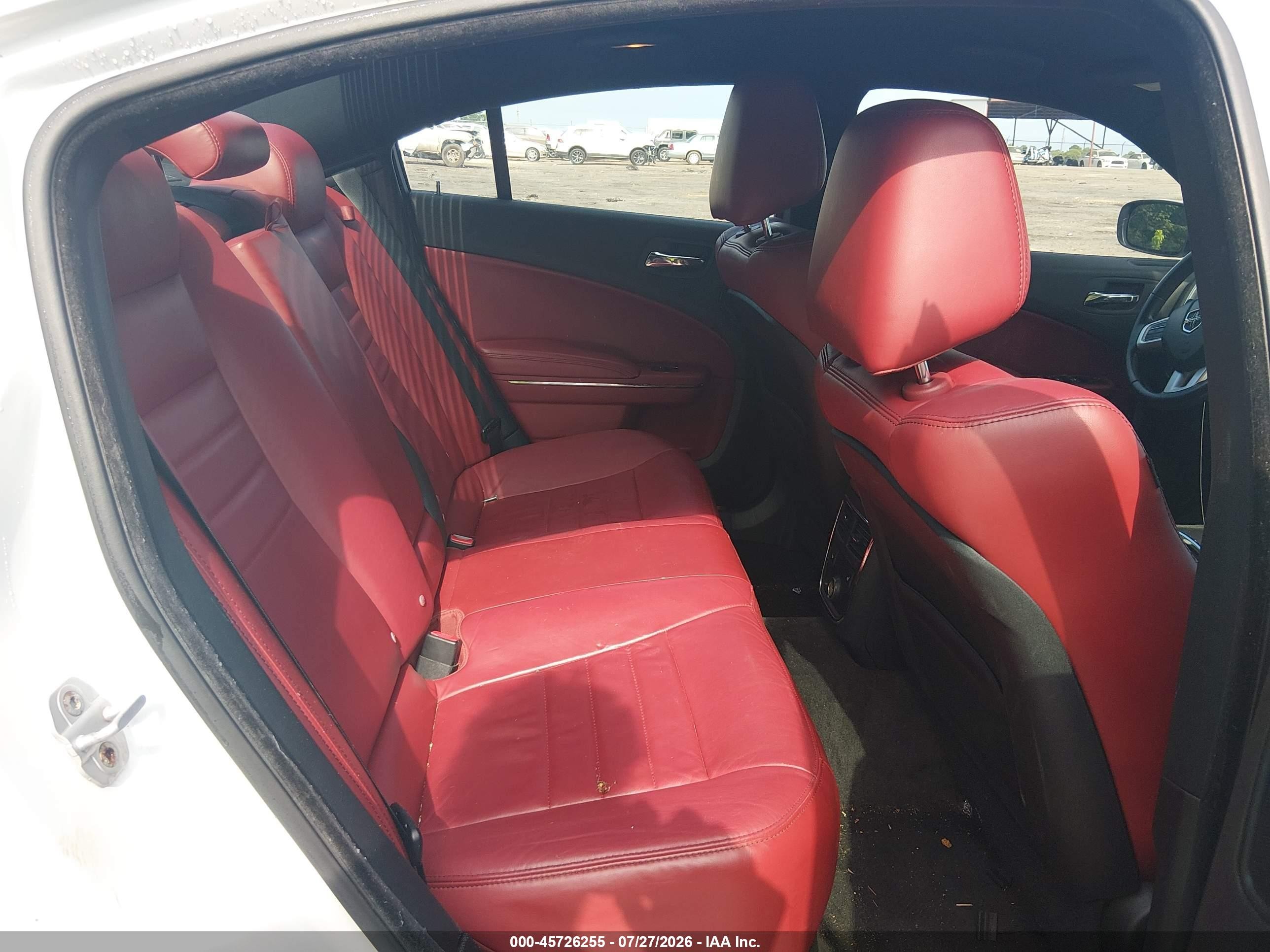 2012 Dodge Charger Sxt White vin: 2C3CDXHG5CH244601