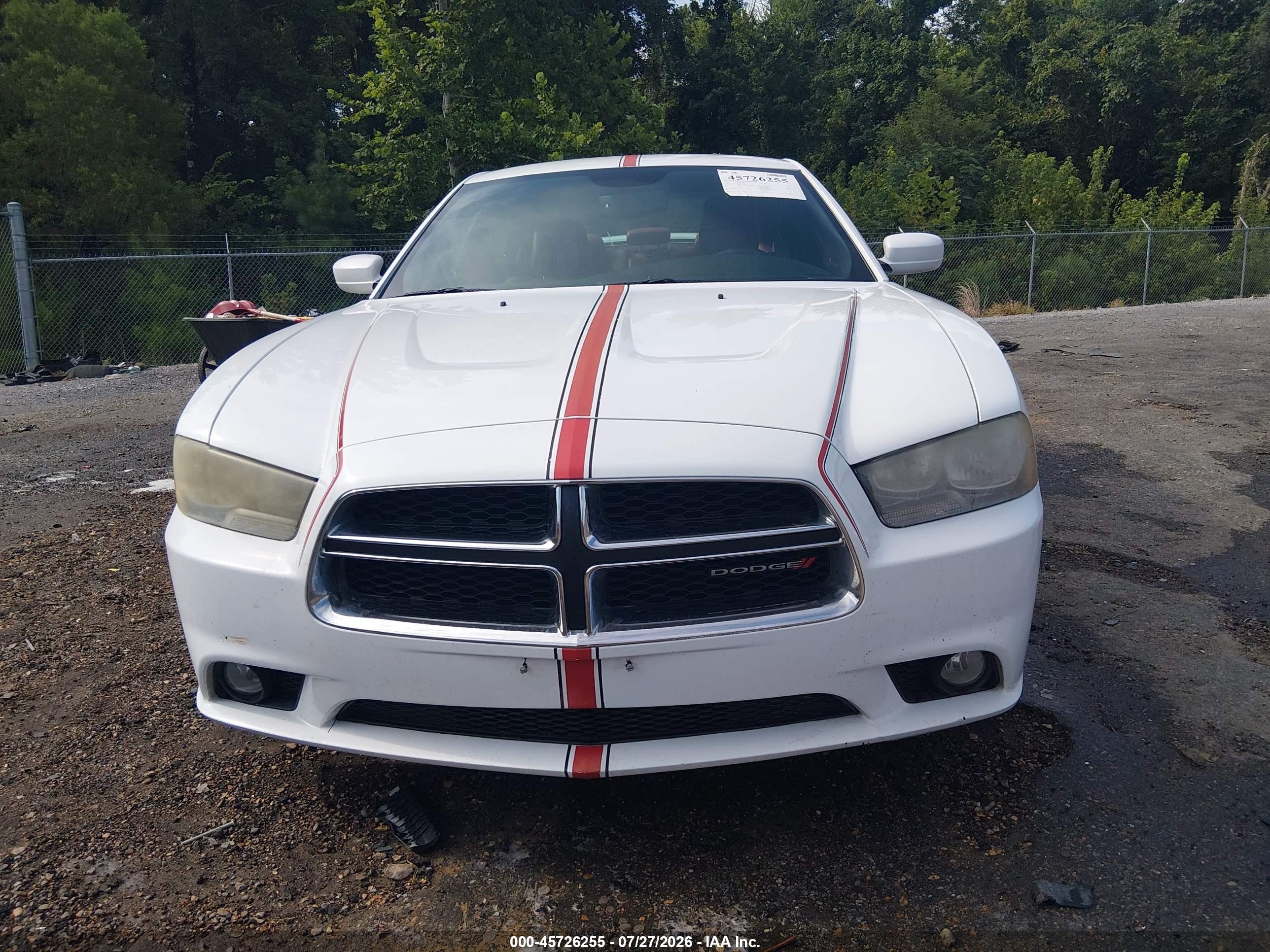2012 Dodge Charger Sxt White vin: 2C3CDXHG5CH244601