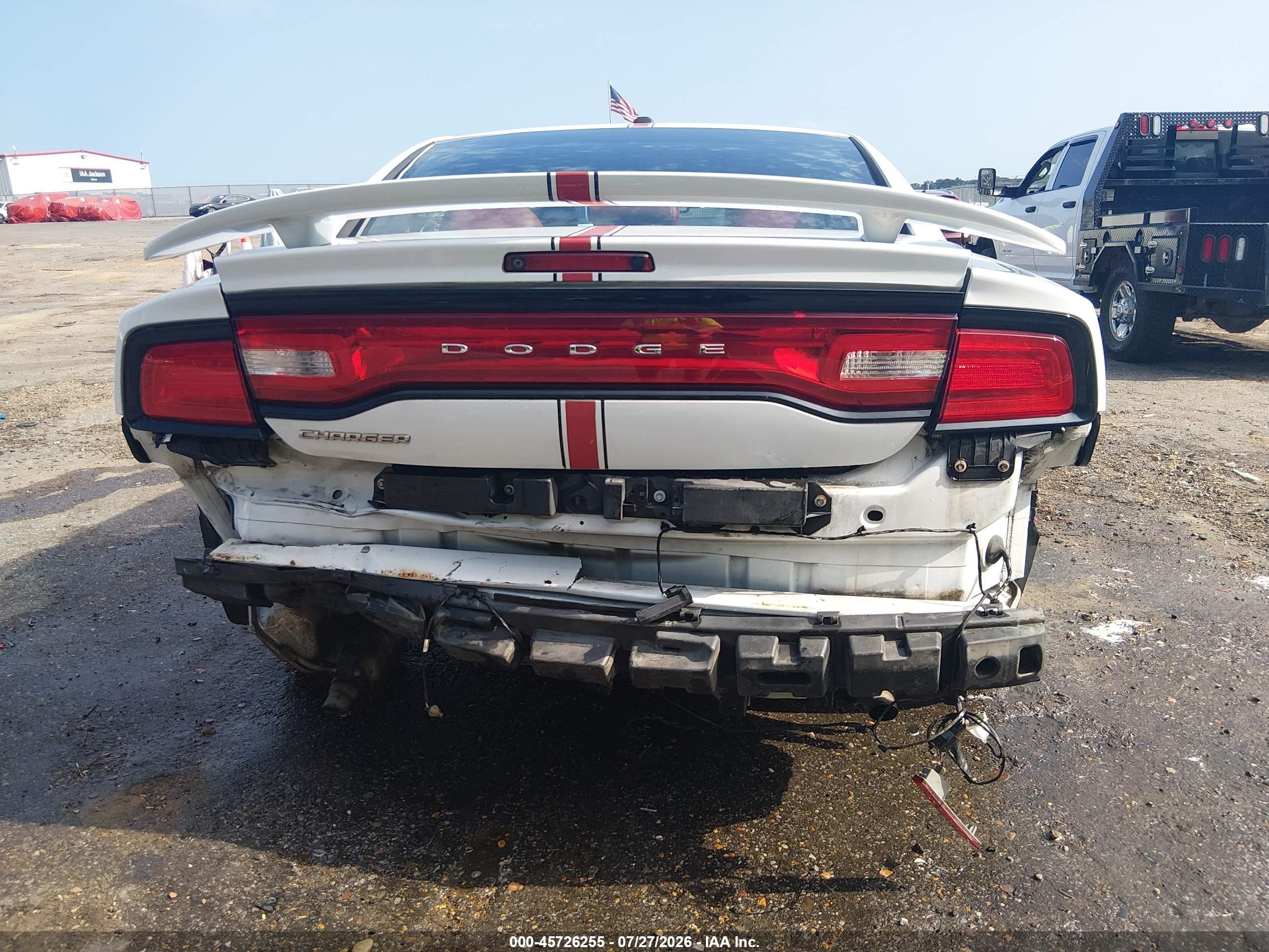 2012 Dodge Charger Sxt White vin: 2C3CDXHG5CH244601