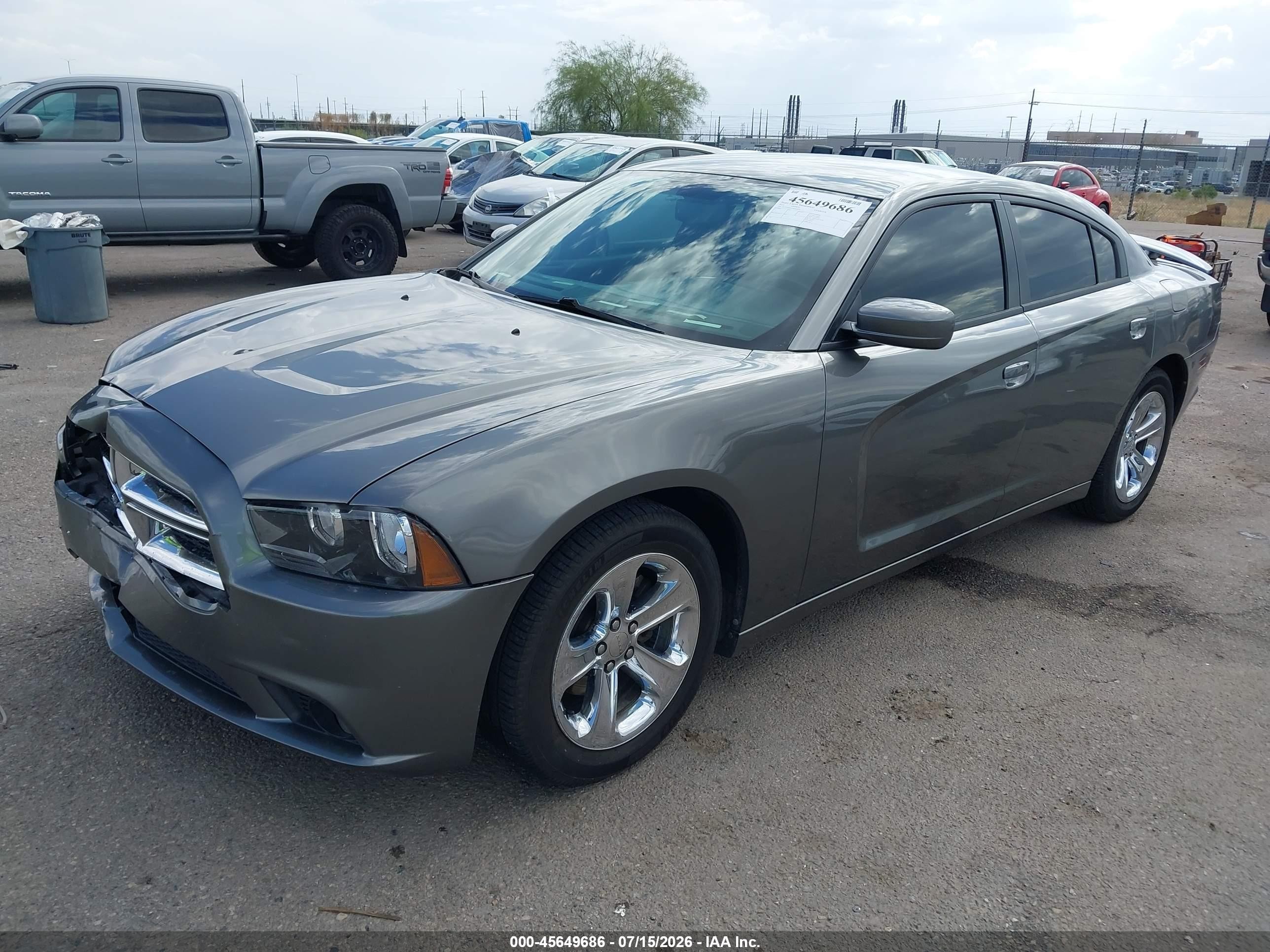 2012 Dodge Charger Sxt Gray vin: 2C3CDXHG5CH260992