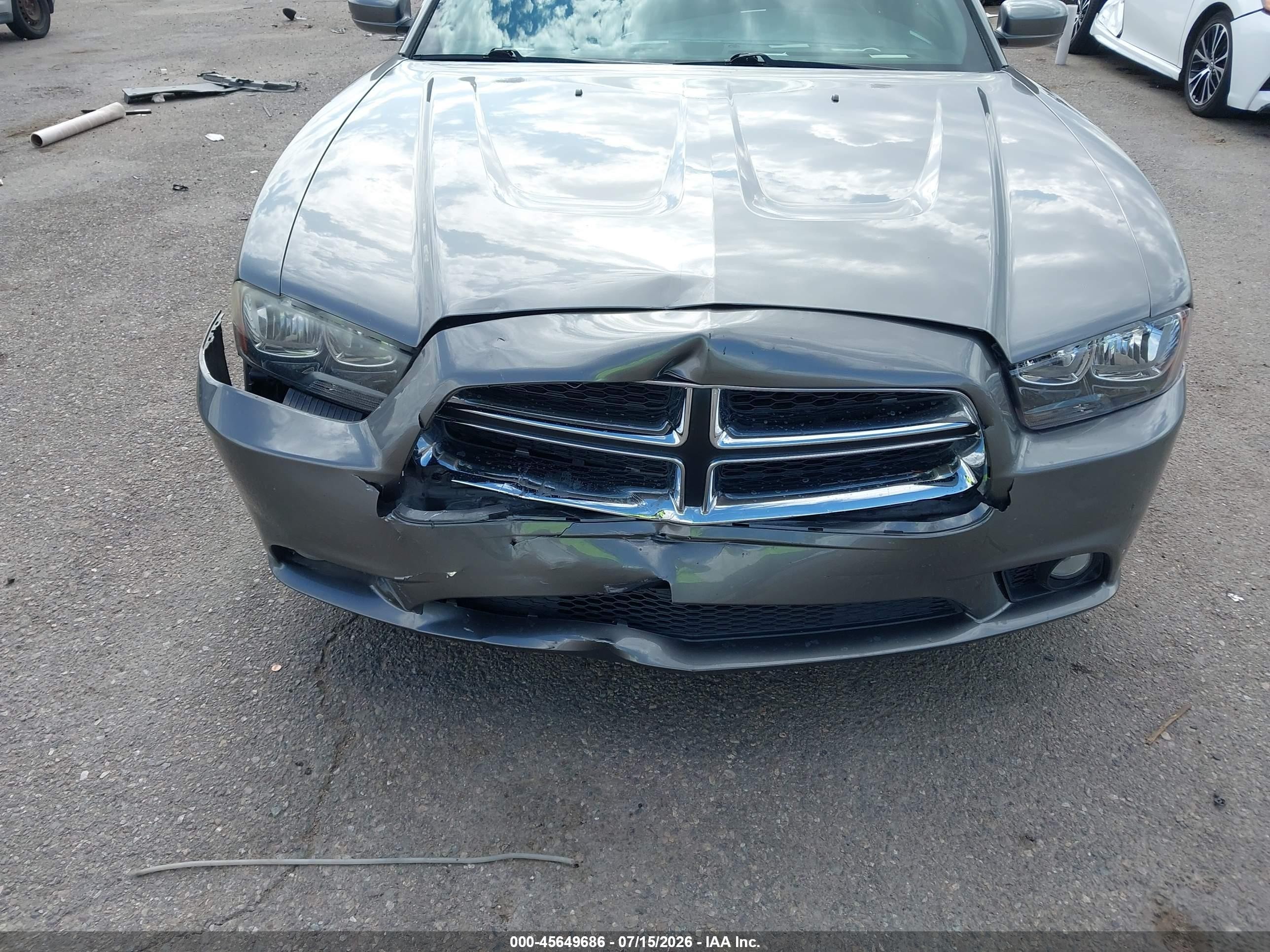 2012 Dodge Charger Sxt Gray vin: 2C3CDXHG5CH260992