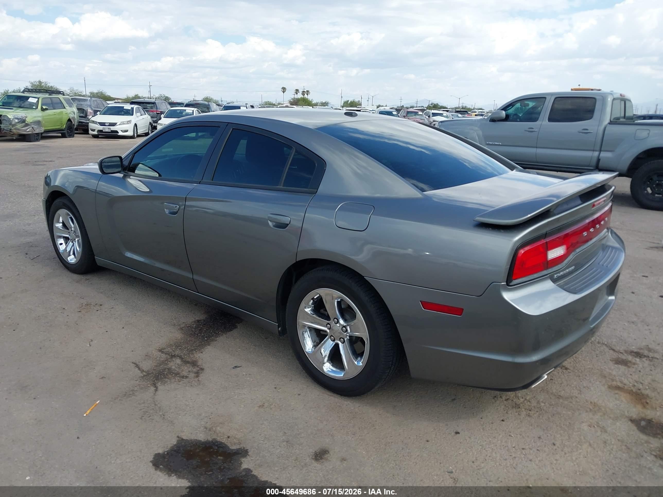 2012 Dodge Charger Sxt Gray vin: 2C3CDXHG5CH260992