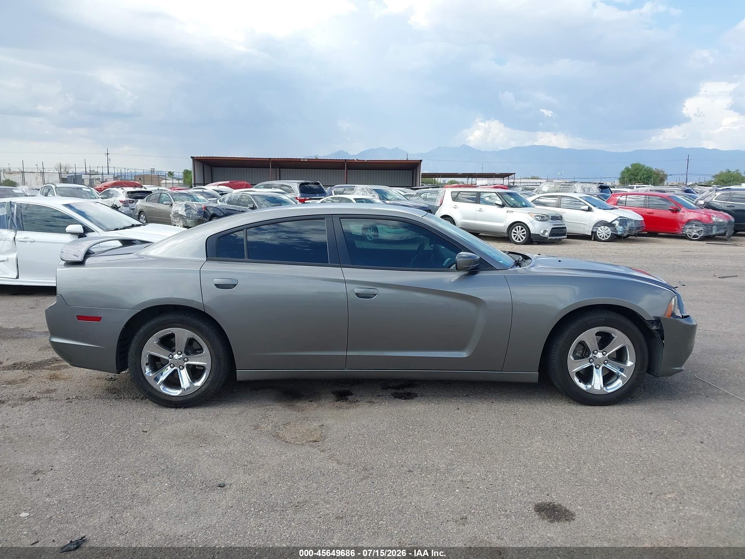 2012 Dodge Charger Sxt Gray vin: 2C3CDXHG5CH260992