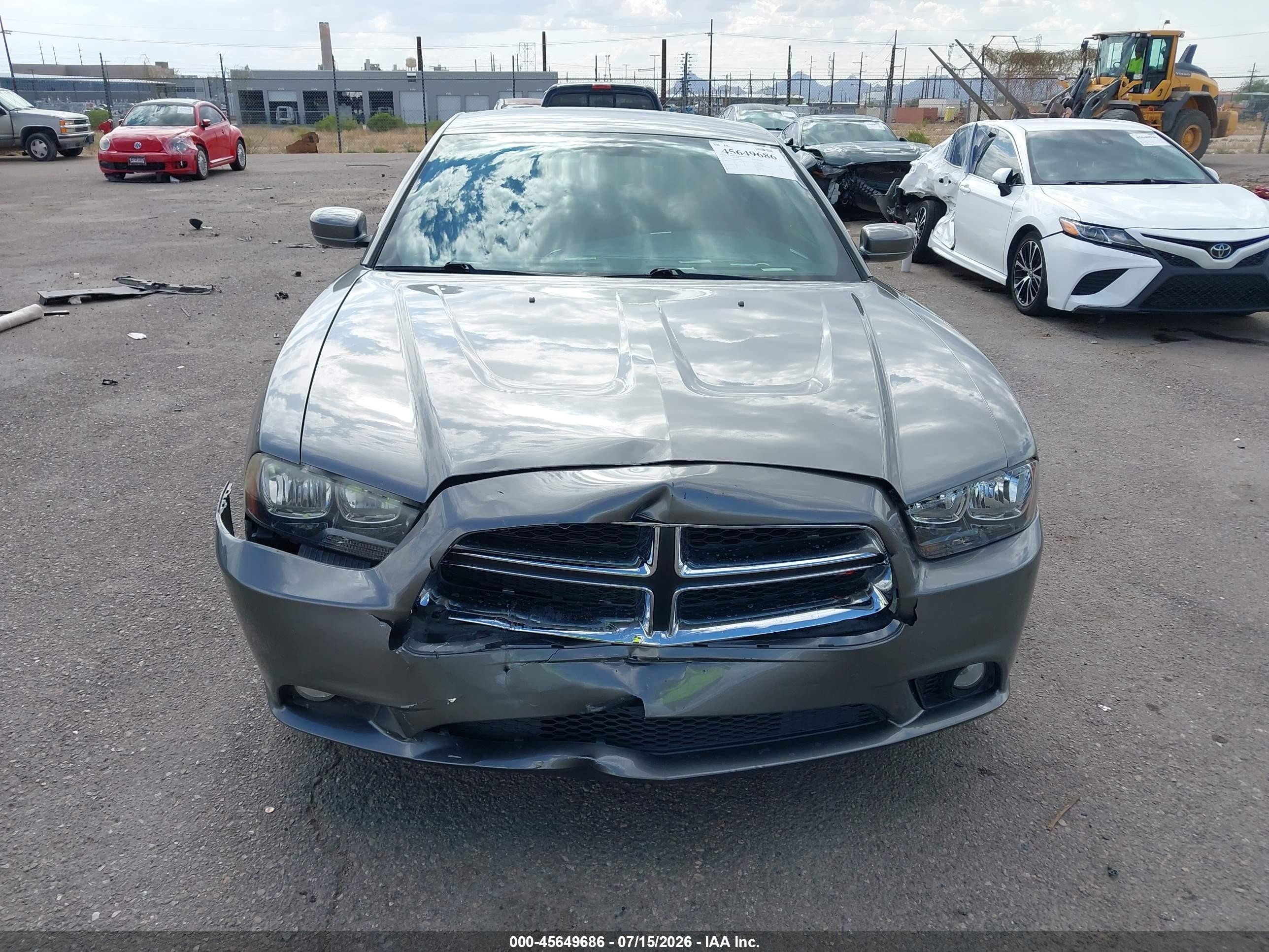 2012 Dodge Charger Sxt Gray vin: 2C3CDXHG5CH260992