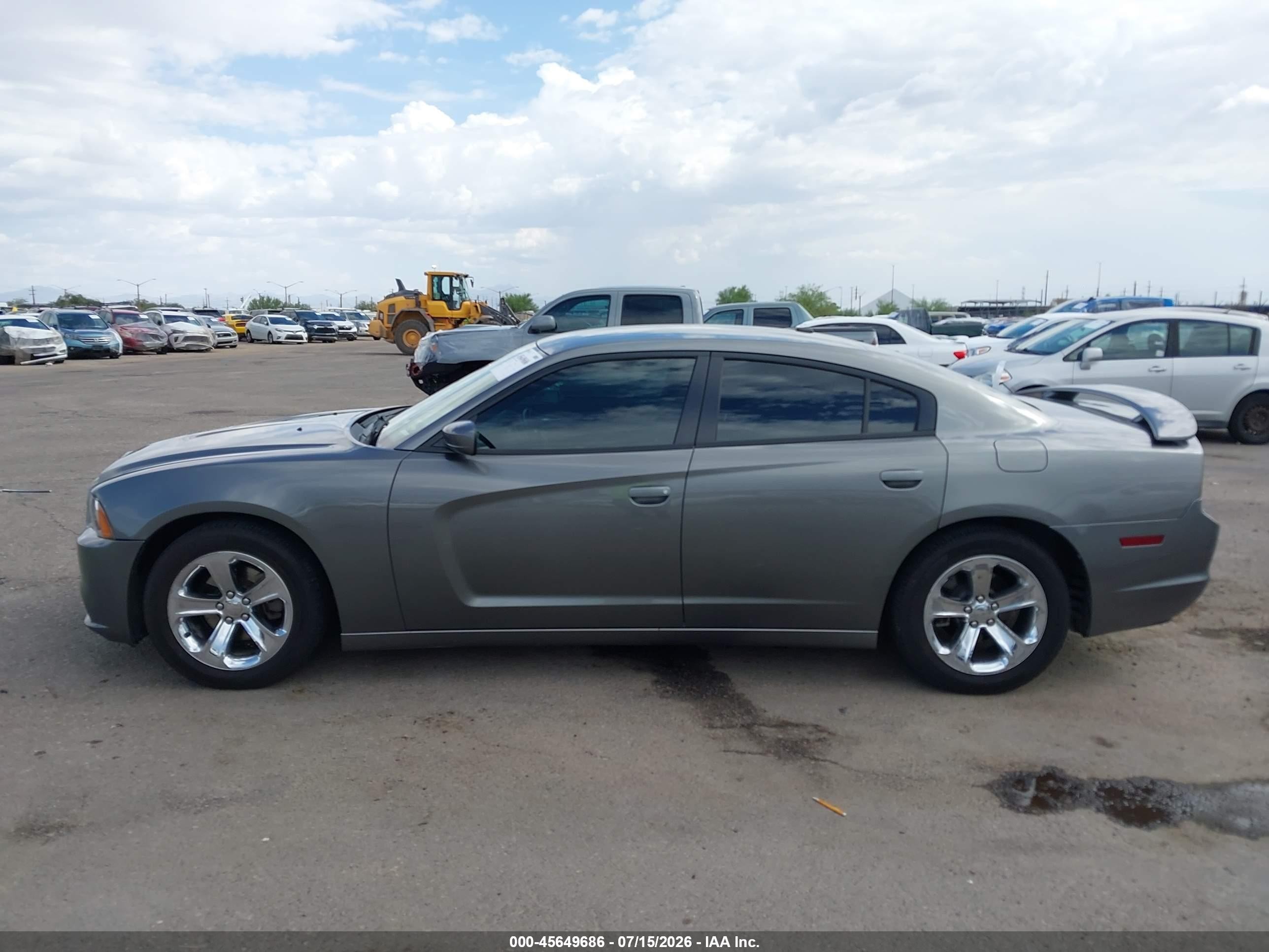 2012 Dodge Charger Sxt Gray vin: 2C3CDXHG5CH260992