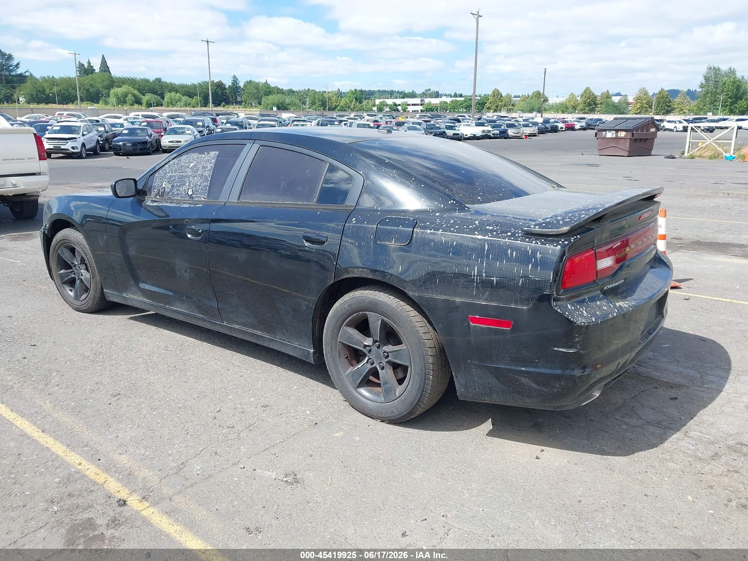 2014 Dodge Charger Sxt Black vin: 2C3CDXHG5EH161298