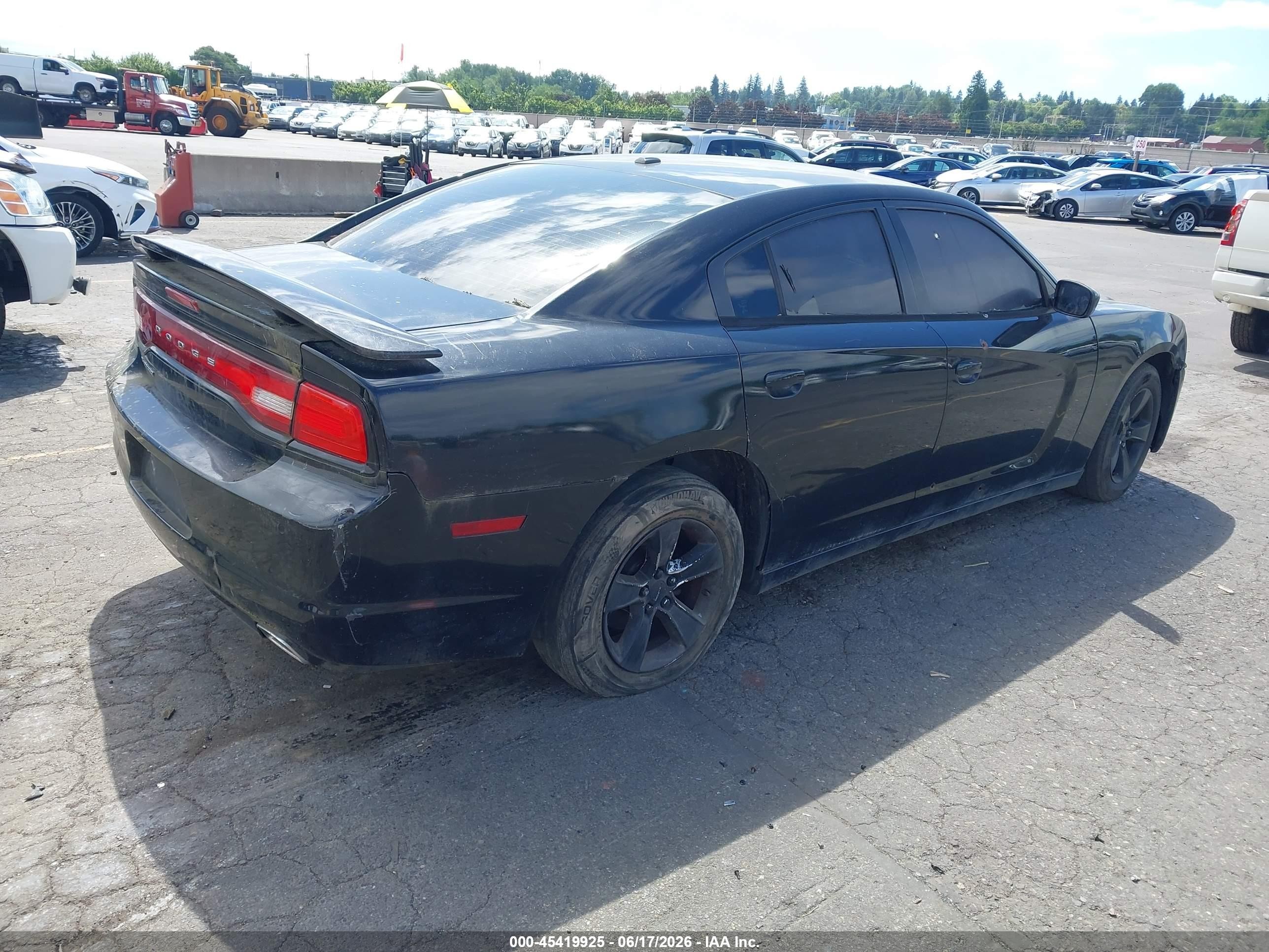 2014 Dodge Charger Sxt Black vin: 2C3CDXHG5EH161298