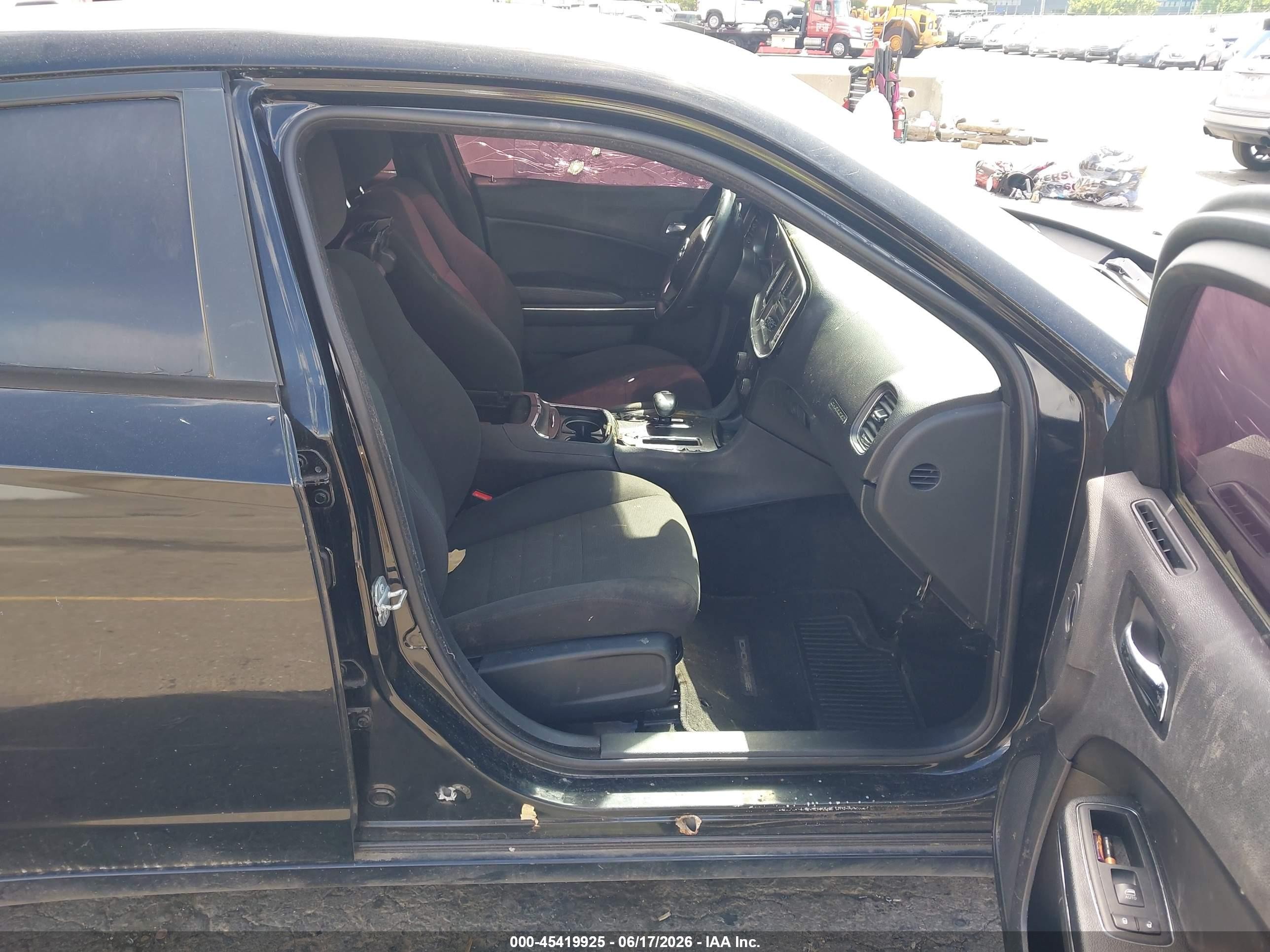 2014 Dodge Charger Sxt Black vin: 2C3CDXHG5EH161298