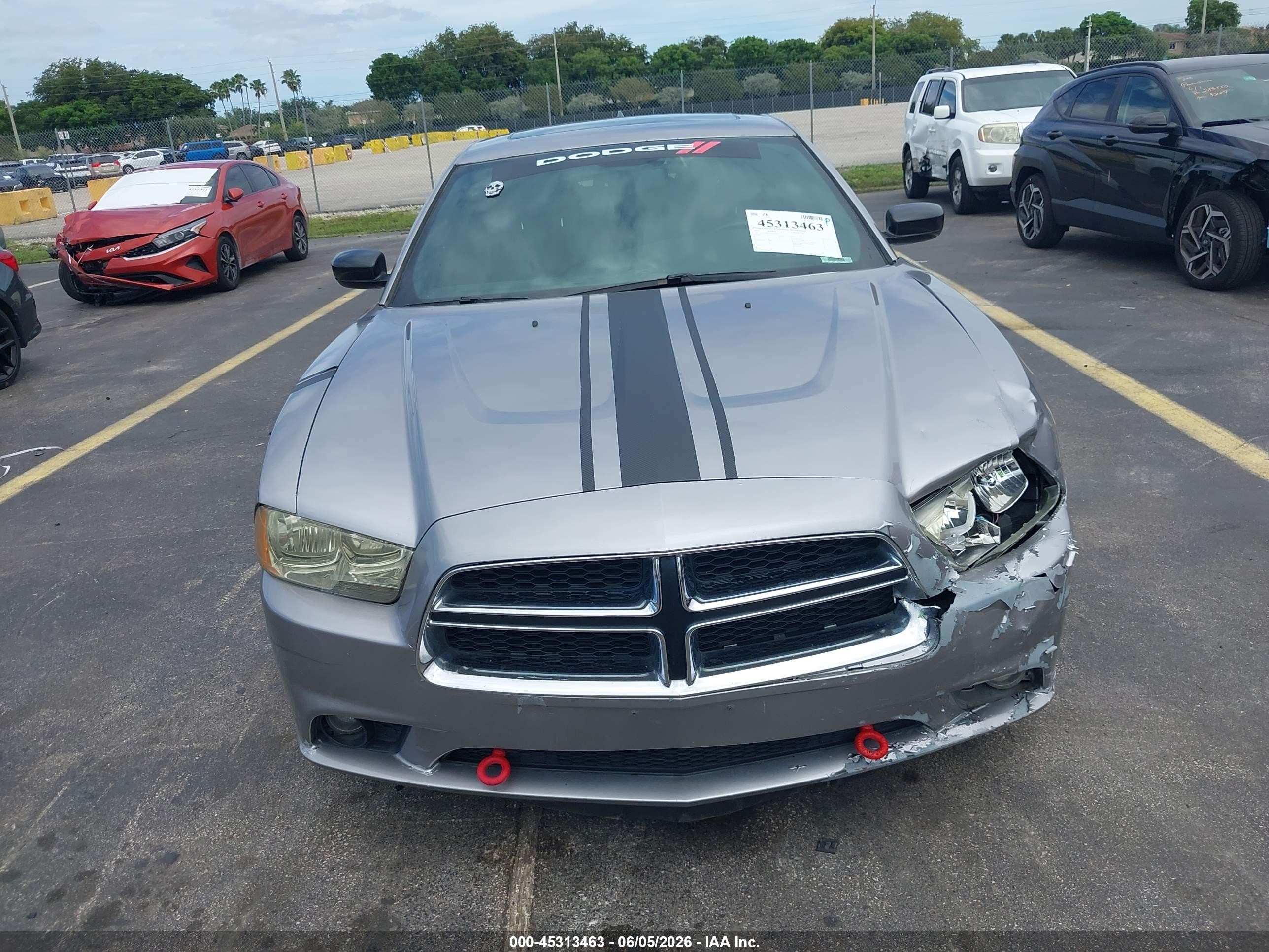2014 Dodge Charger Sxt Gray vin: 2C3CDXHG5EH227185