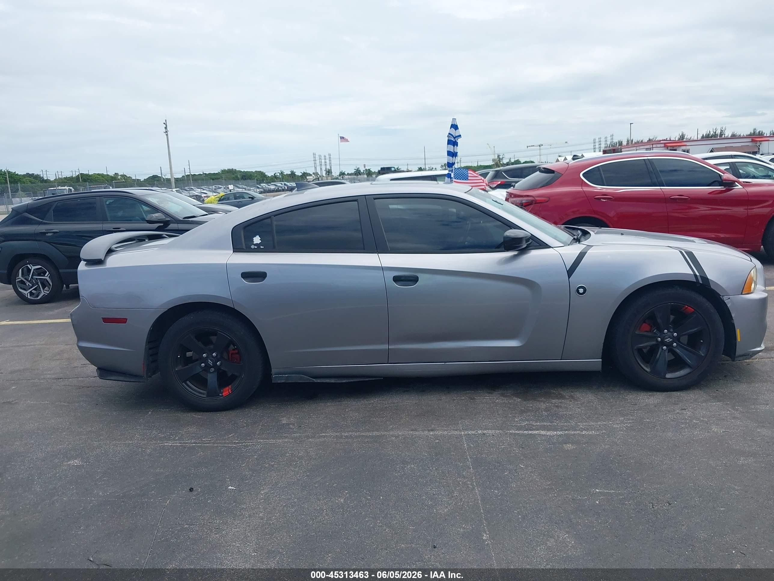 2014 Dodge Charger Sxt Gray vin: 2C3CDXHG5EH227185