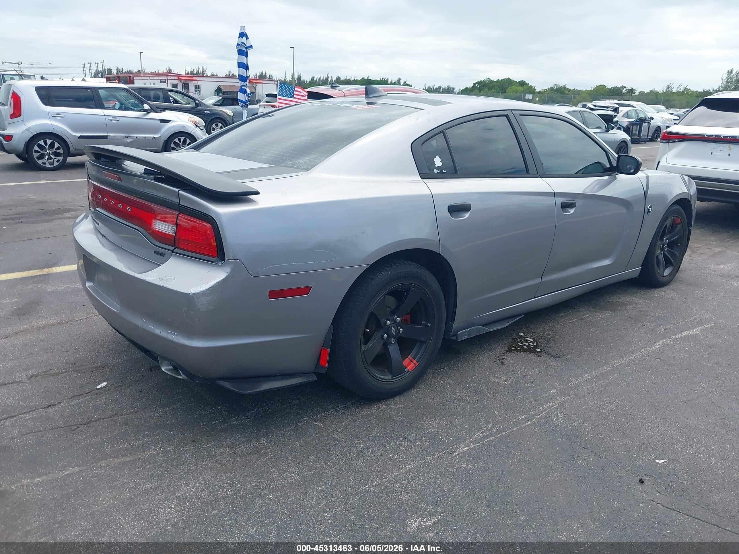 2014 Dodge Charger Sxt Gray vin: 2C3CDXHG5EH227185