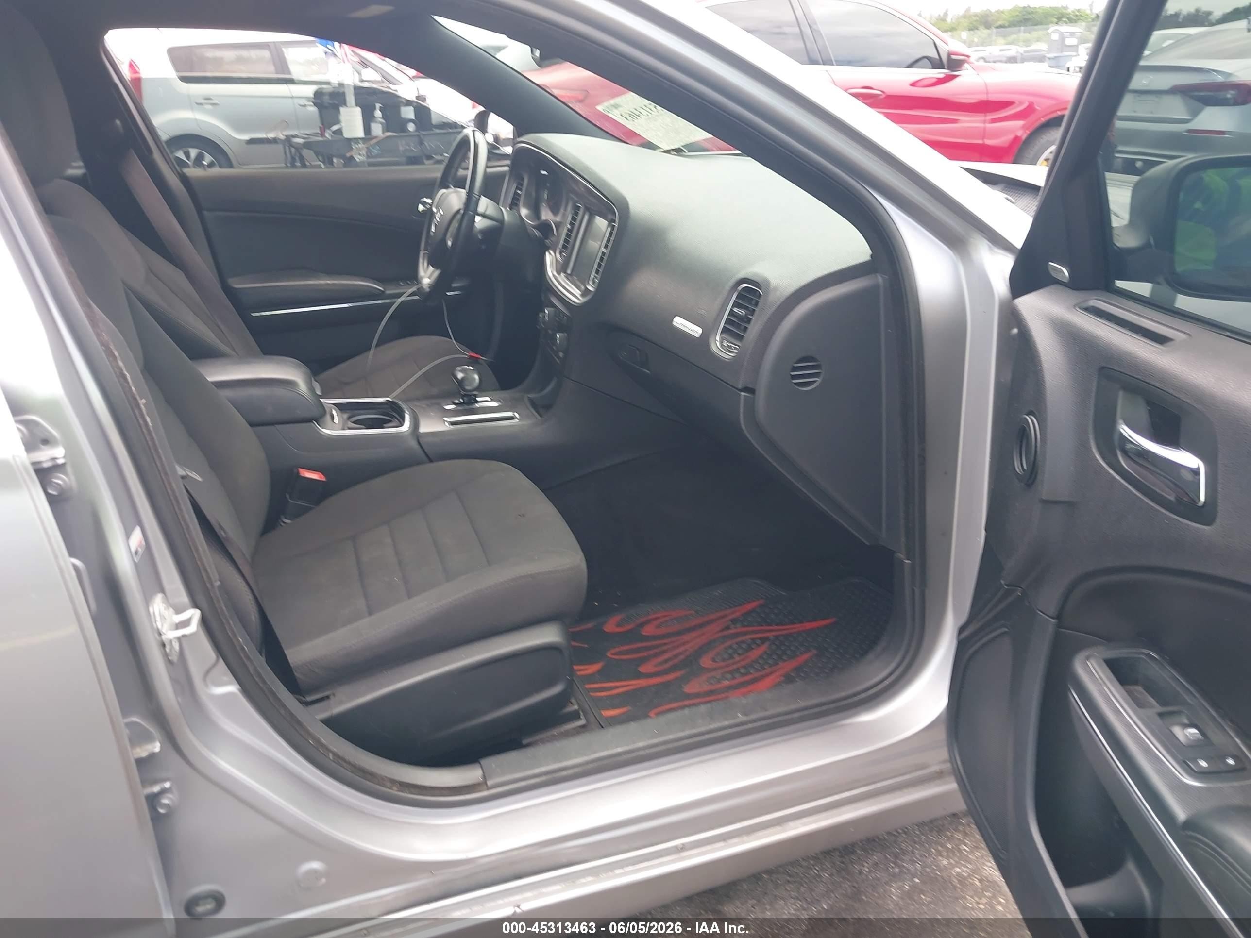 2014 Dodge Charger Sxt Gray vin: 2C3CDXHG5EH227185