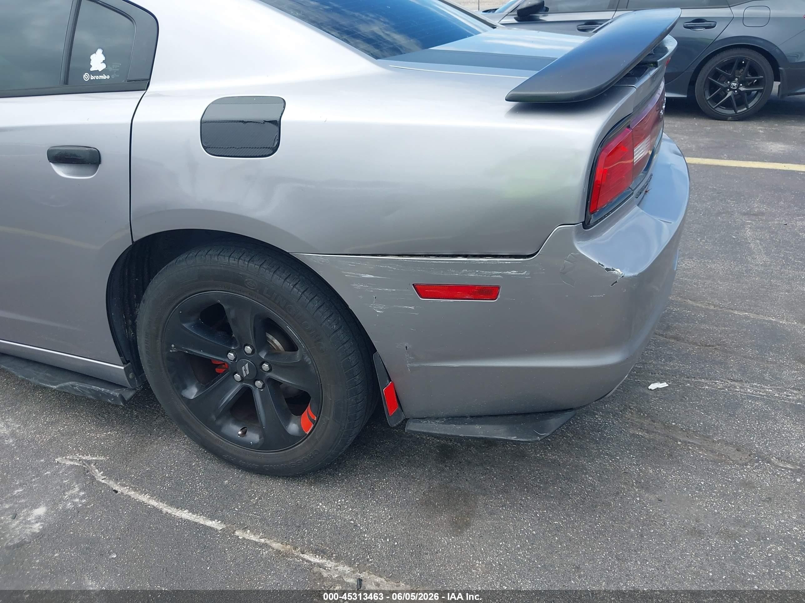 2014 Dodge Charger Sxt Gray vin: 2C3CDXHG5EH227185