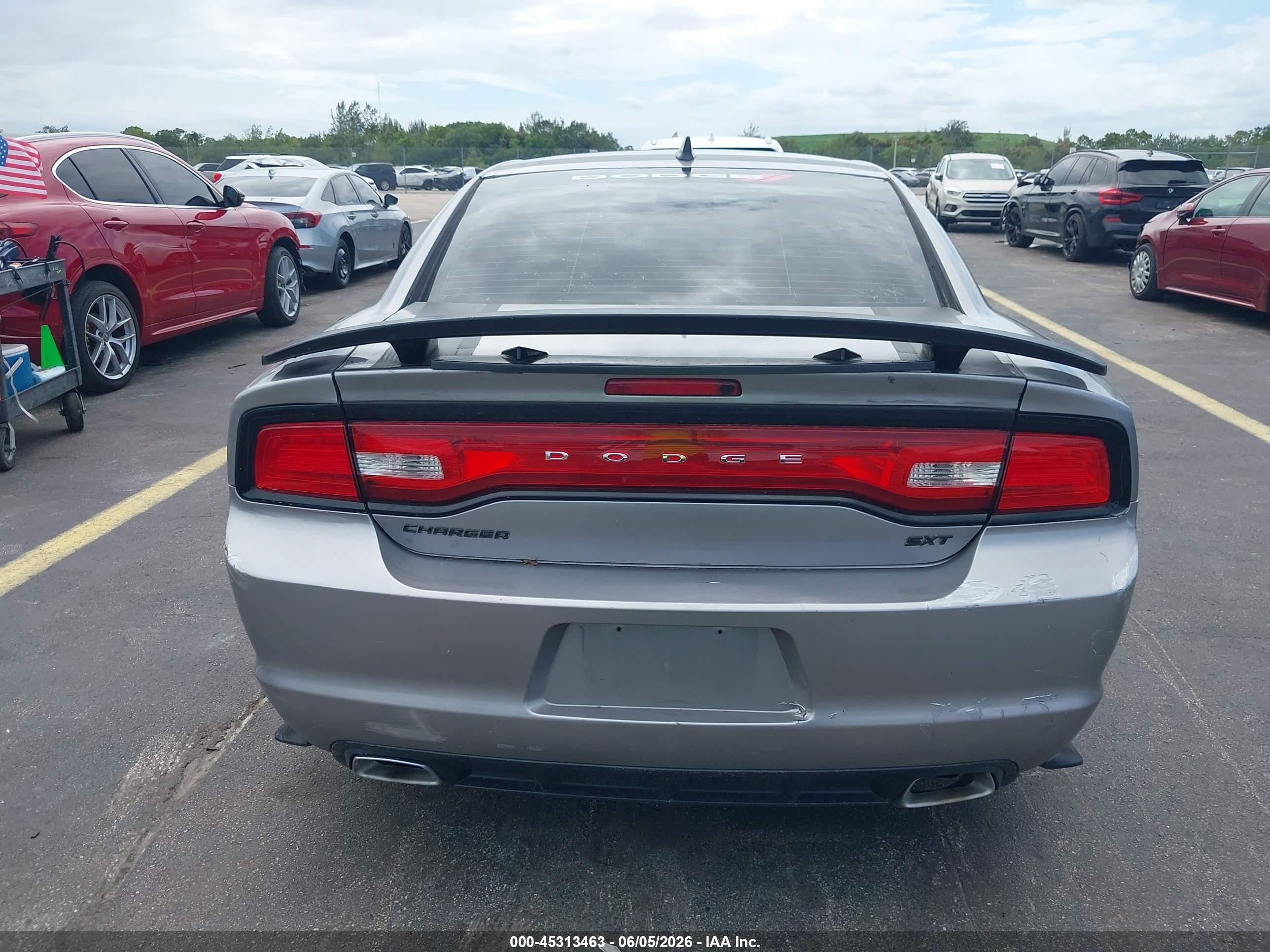 2014 Dodge Charger Sxt Gray vin: 2C3CDXHG5EH227185