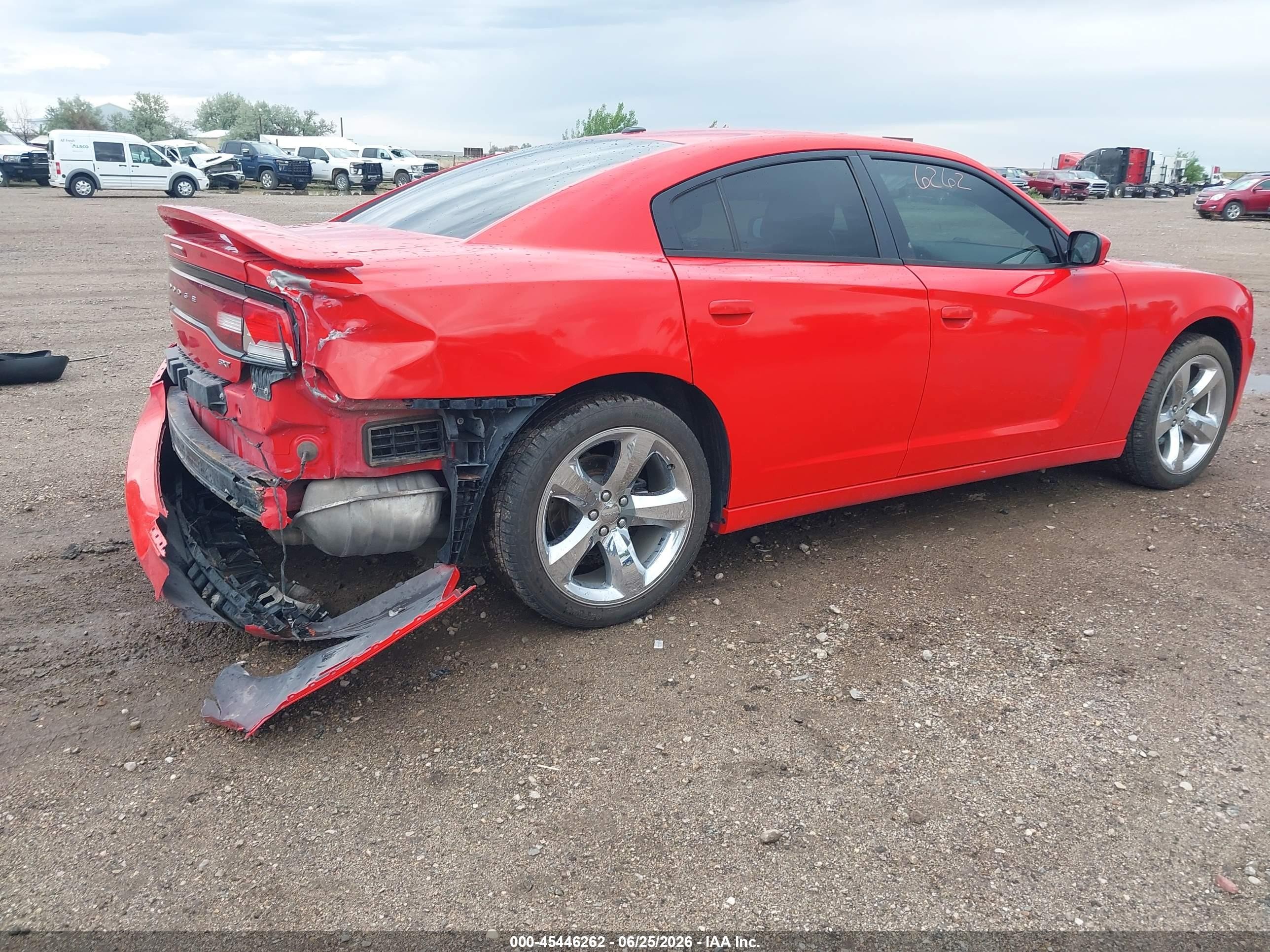 2014 Dodge Charger Sxt Red vin: 2C3CDXHG5EH282672