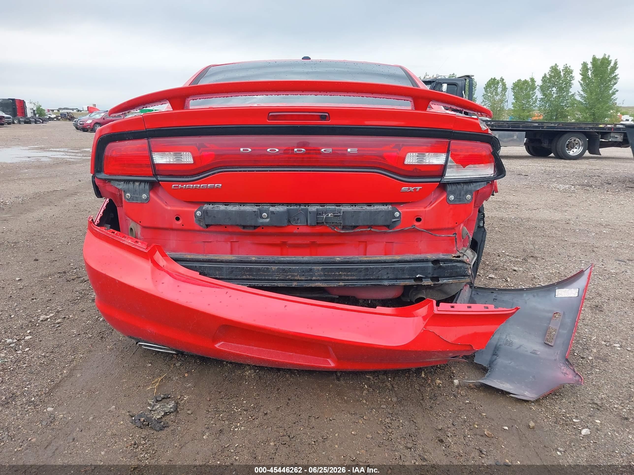 2014 Dodge Charger Sxt Red vin: 2C3CDXHG5EH282672