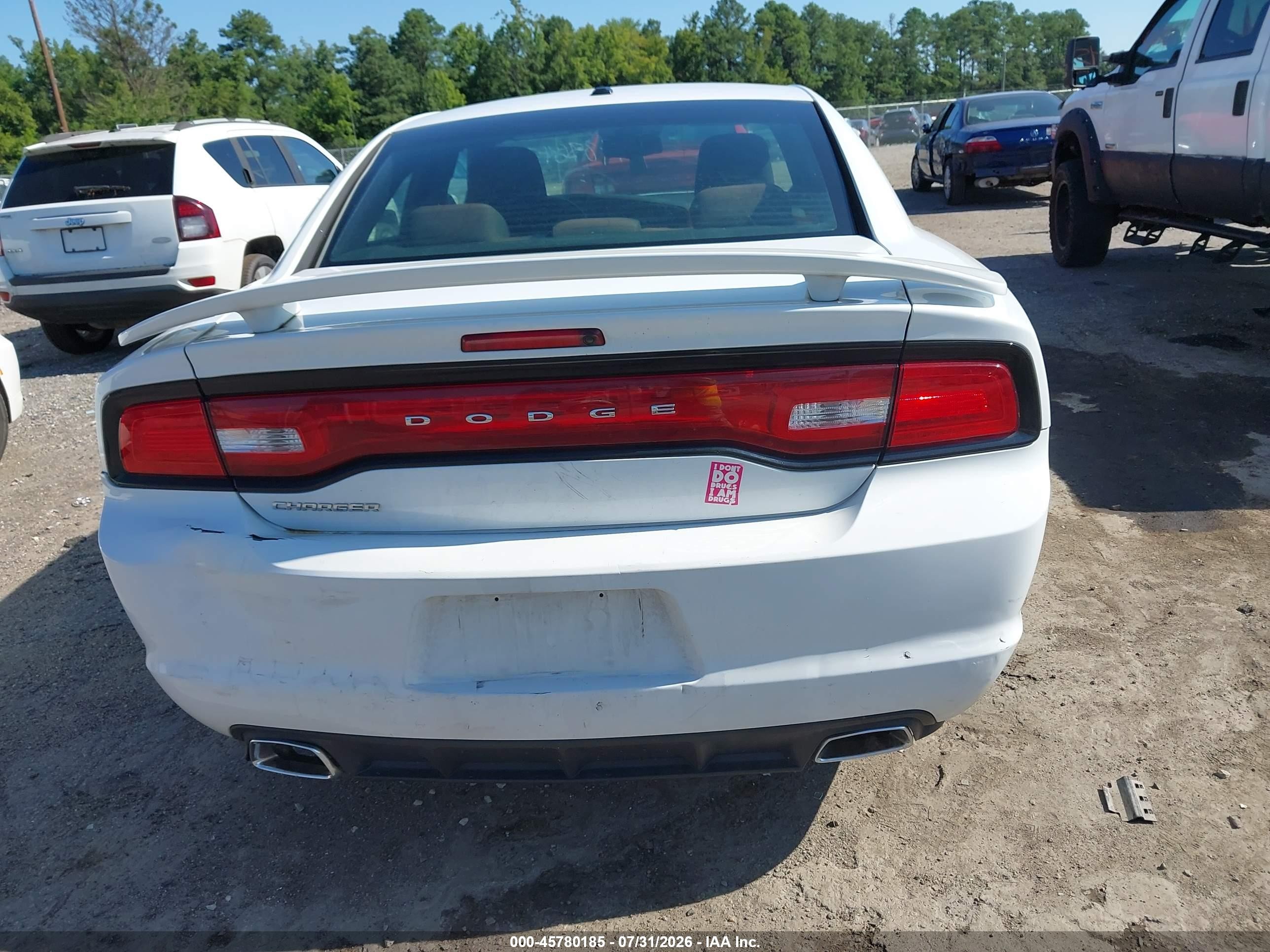 2014 Dodge Charger Sxt Белый vin: 2C3CDXHG5EH295356