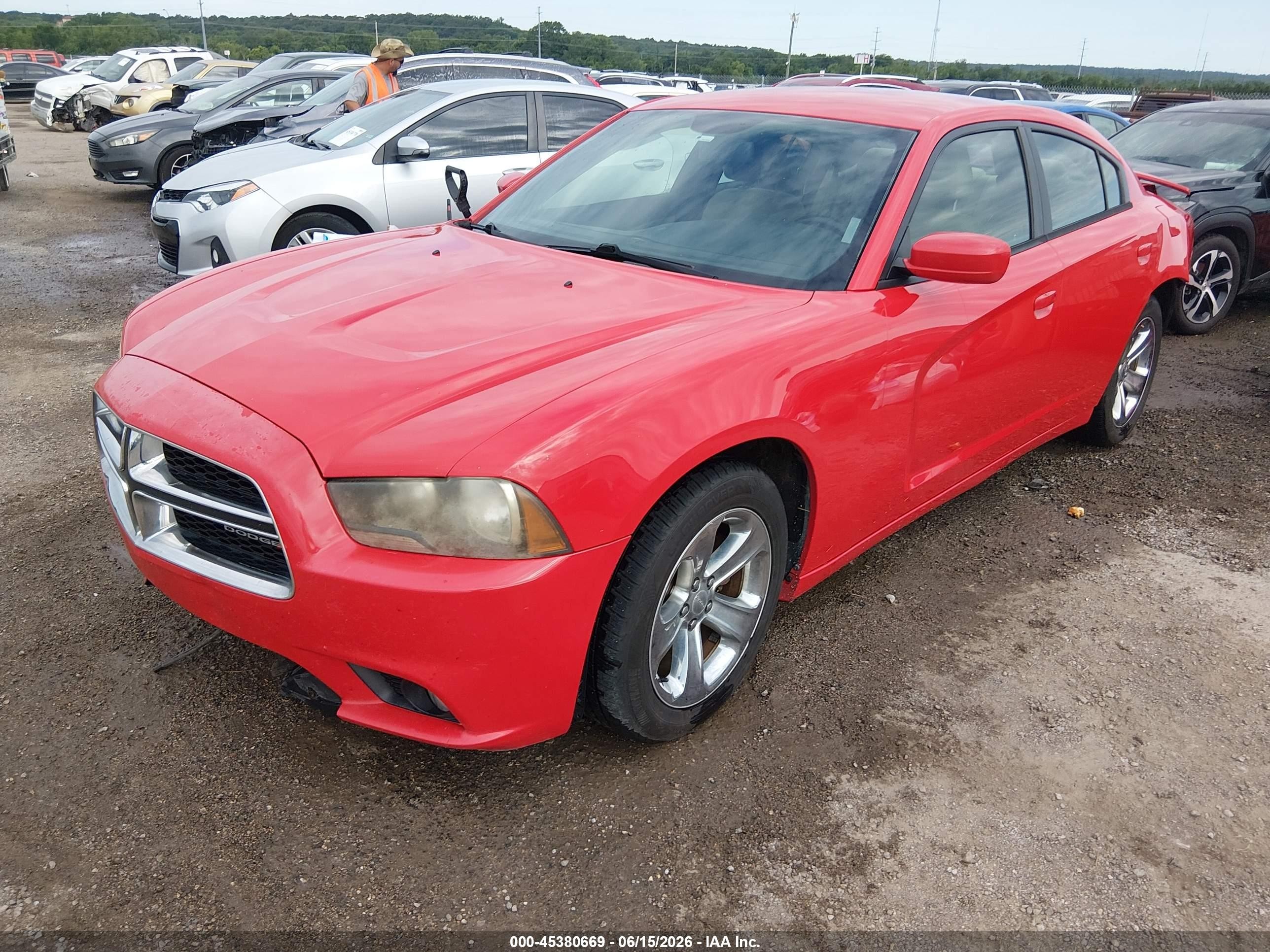 2014 Dodge Charger Sxt Красный vin: 2C3CDXHG5EH322295
