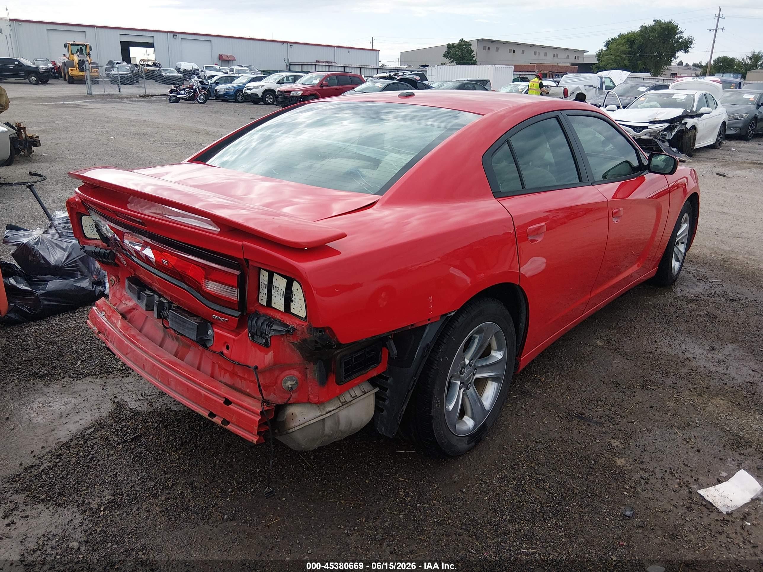 2014 Dodge Charger Sxt Красный vin: 2C3CDXHG5EH322295