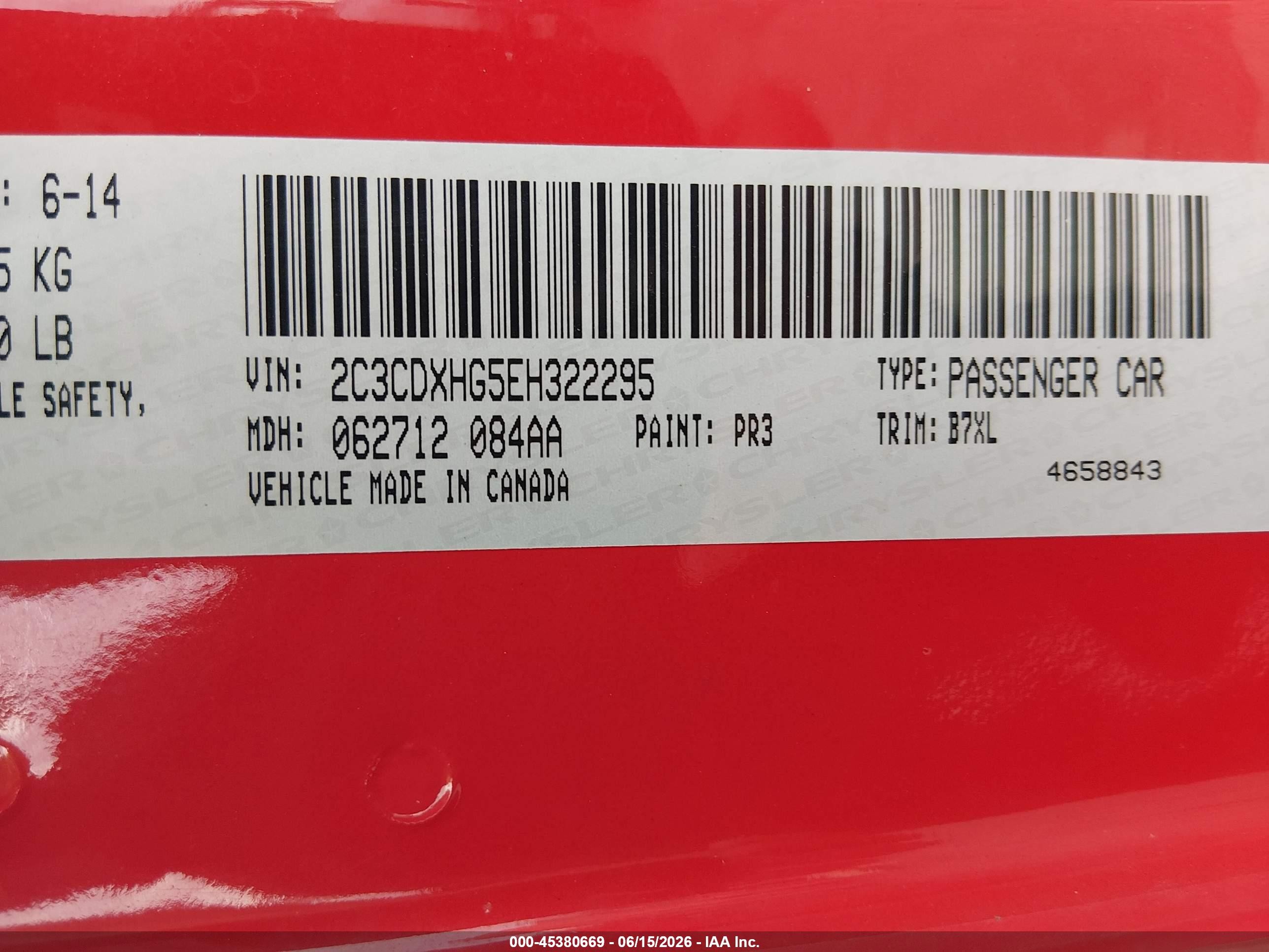 2014 Dodge Charger Sxt Красный vin: 2C3CDXHG5EH322295