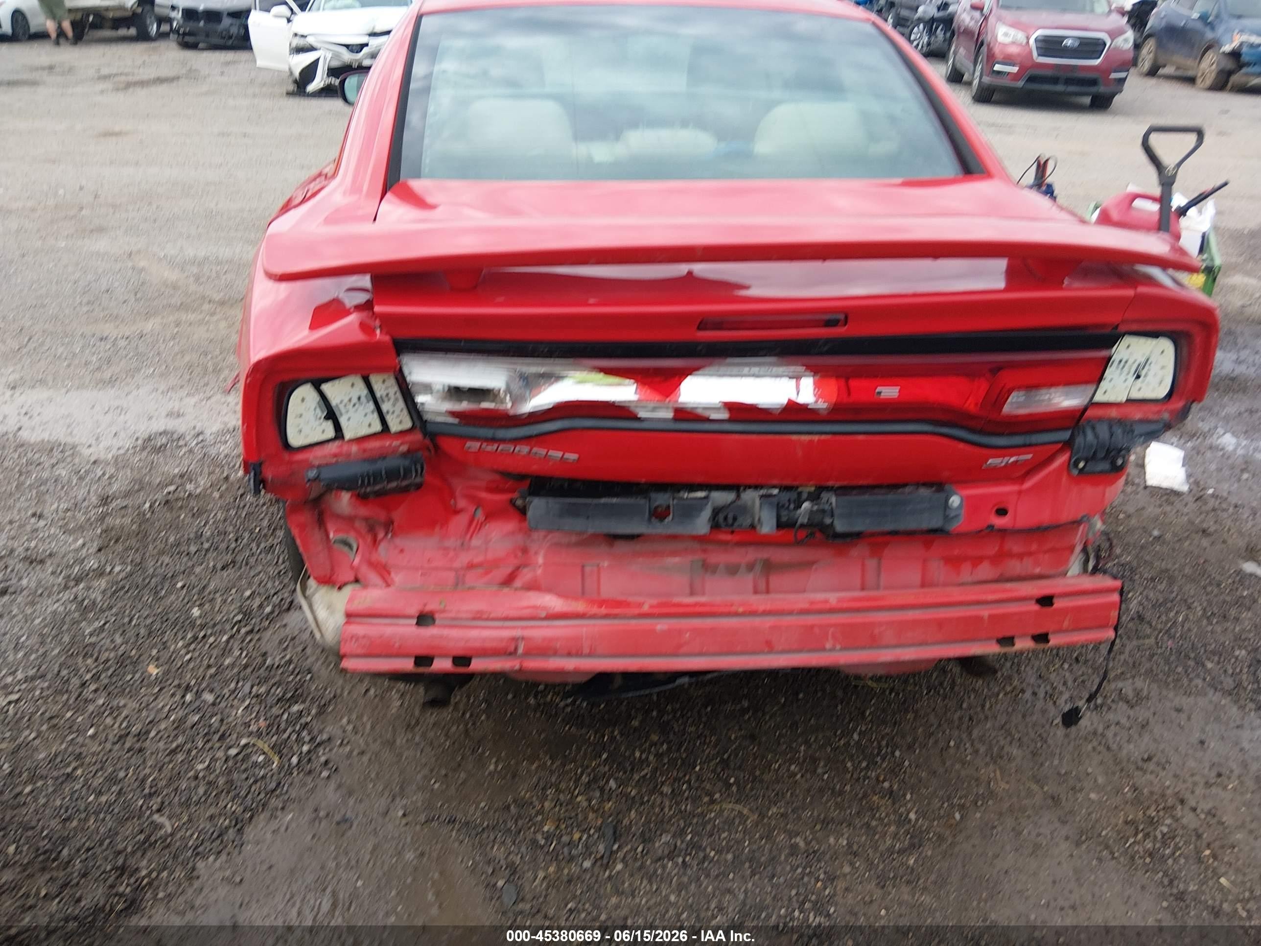 2014 Dodge Charger Sxt Красный vin: 2C3CDXHG5EH322295