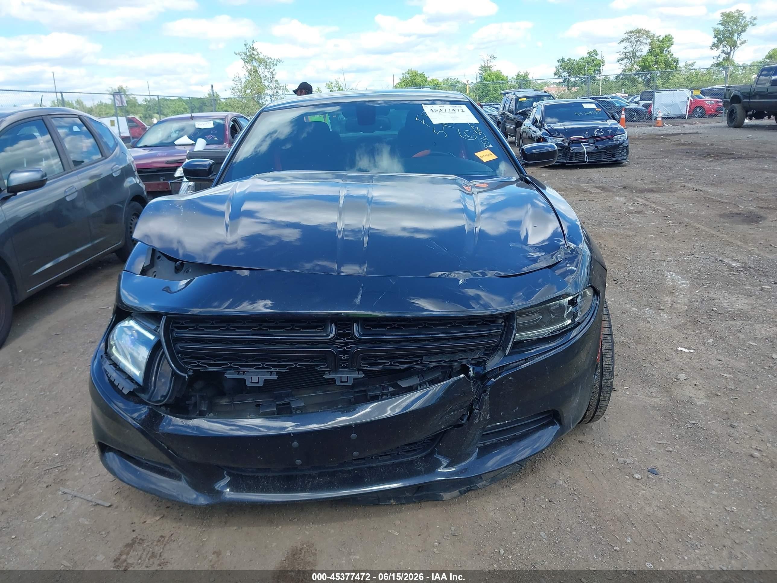 2015 Dodge Charger Sxt Black vin: 2C3CDXHG5FH856527